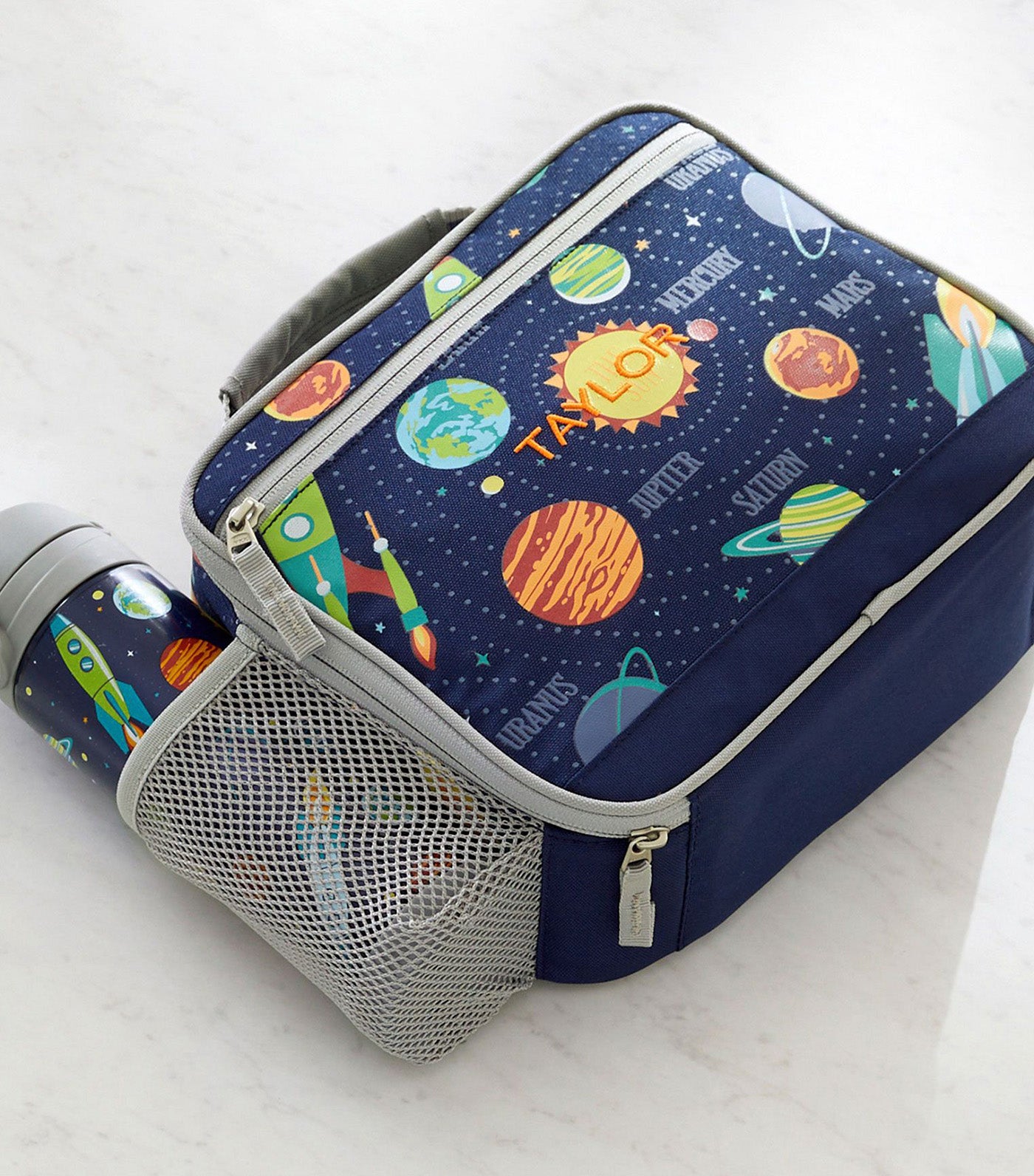 Mackenzie Solar System Glow-In-The-Dark Cold Pack Lunch Box Navy