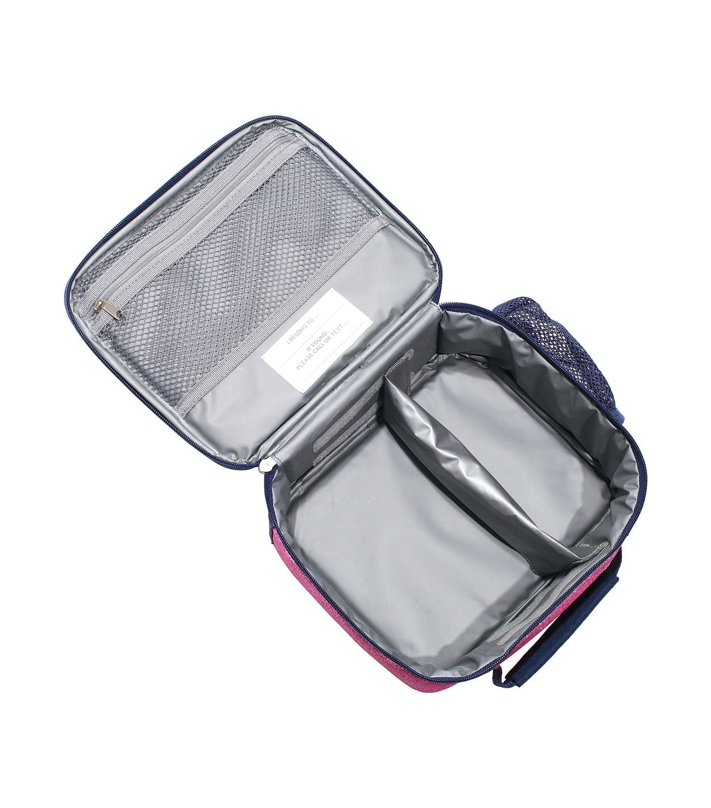 Mackenzie Rainbow Ombre Sparkle Glitter Cold Pack Lunch Box