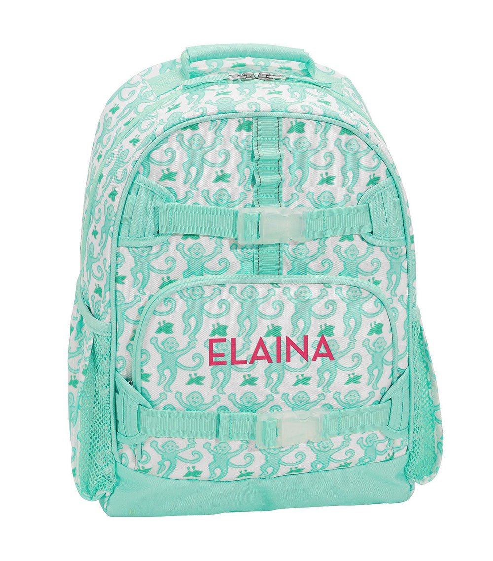 Roller Rabbit Backpack Clear Pottery Barn Kids Mackenzie Roller Rabbit Aqua Monkey Backpacks | Rustan's