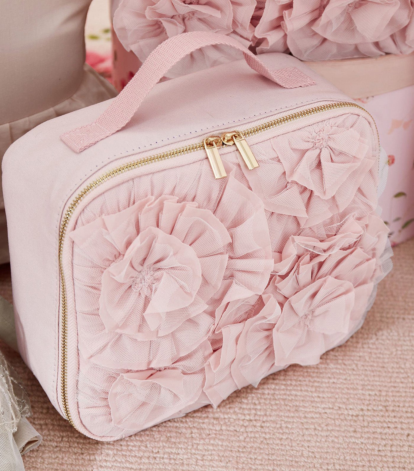 Monique Lhuillier Blush Rosette Cold Pack Lunch Box