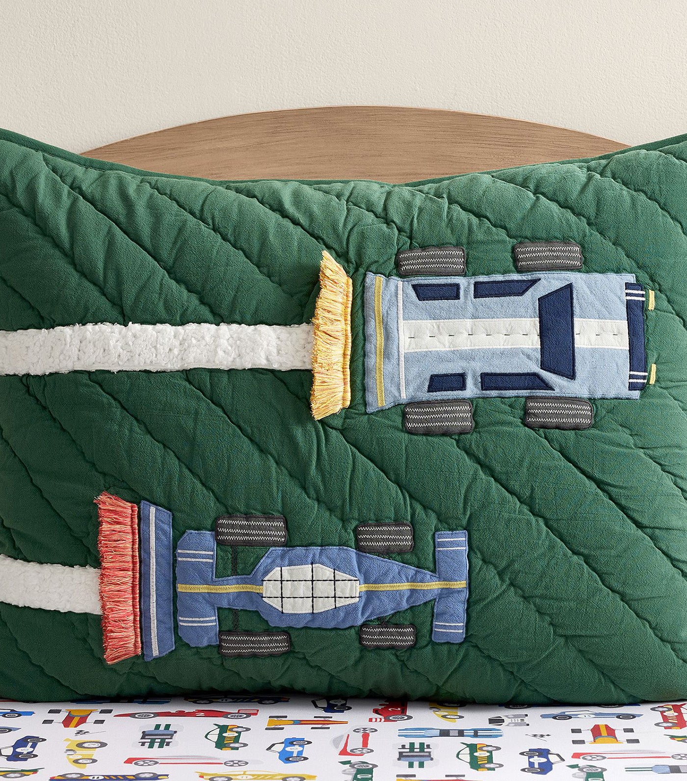 Remy Race Car Quilt and Shams