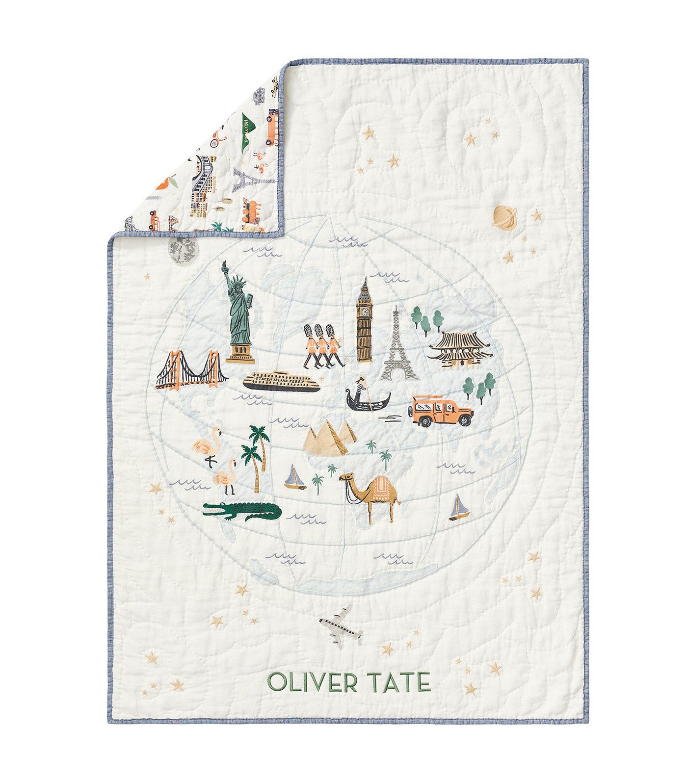 Rifle Paper Co. Globe Trotter Baby Quilt