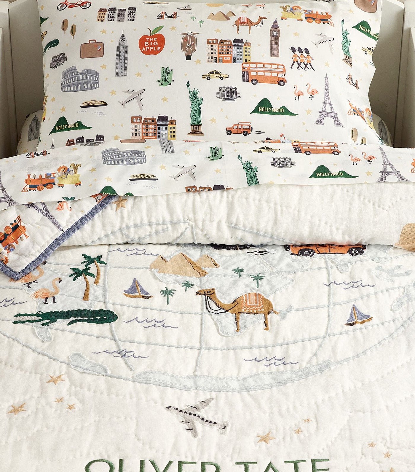 Rifle Paper Co. Globe Trotter Baby Quilt