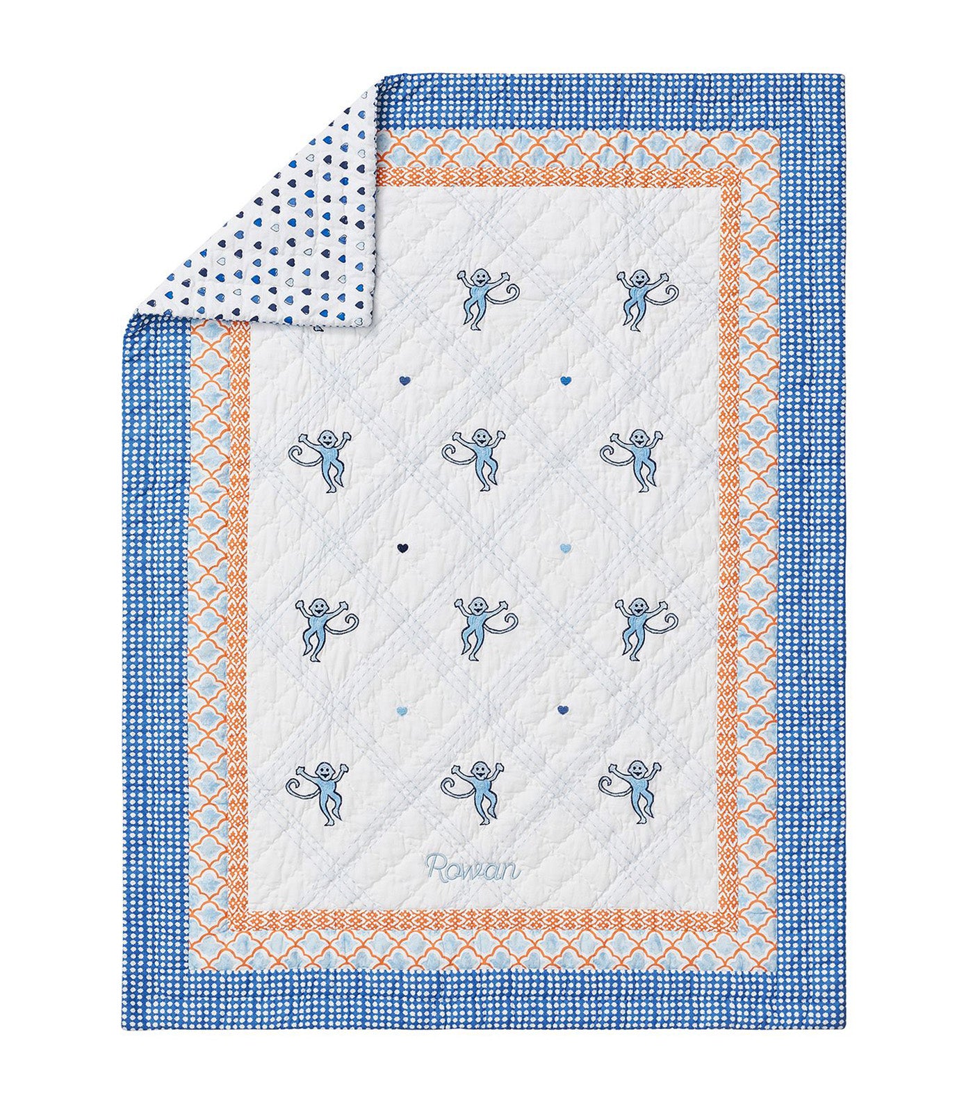 Roller Rabbit Monkey Baby Quilt