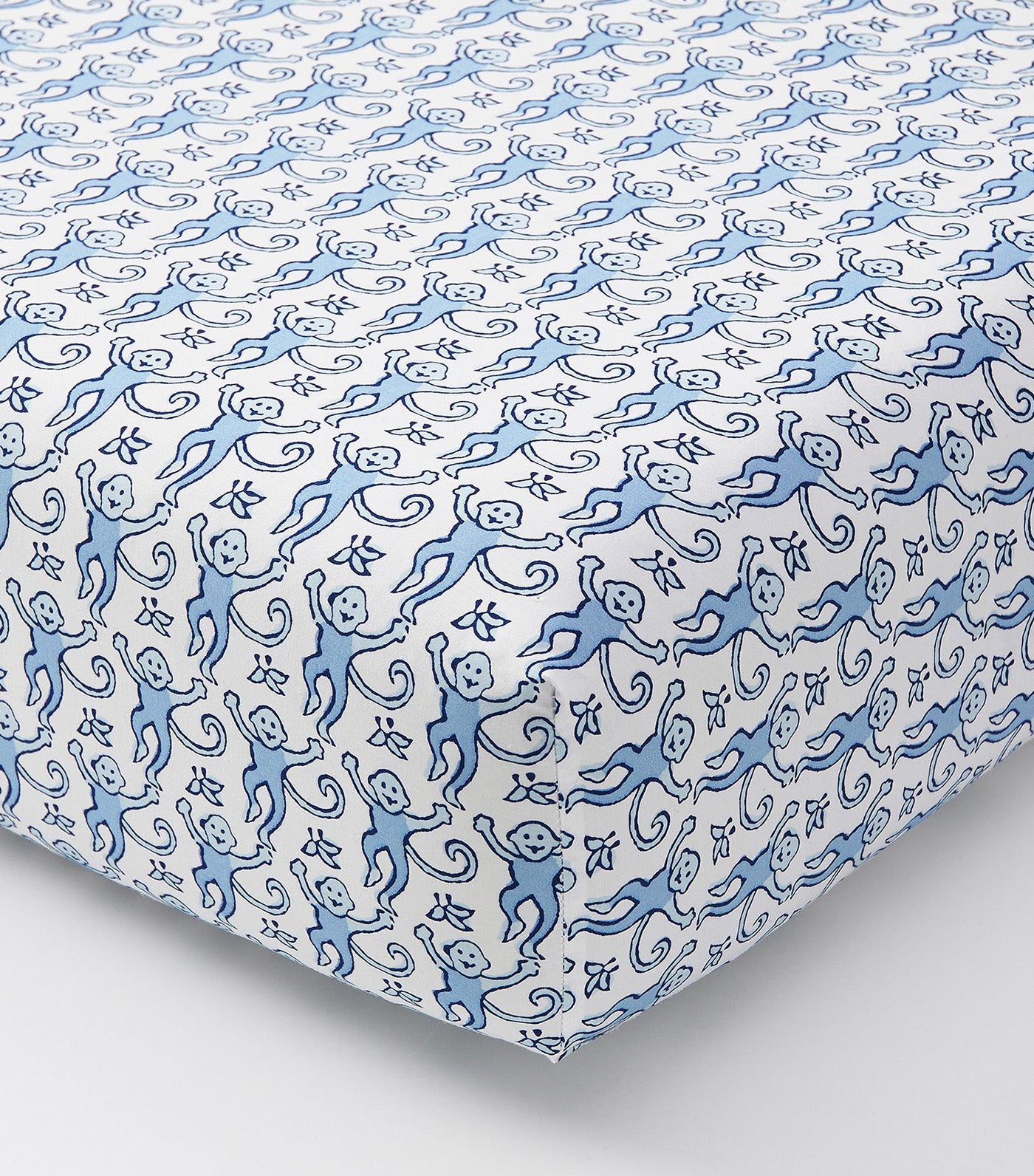 Roller Rabbit Monkey Organic Crib Fitted Sheet