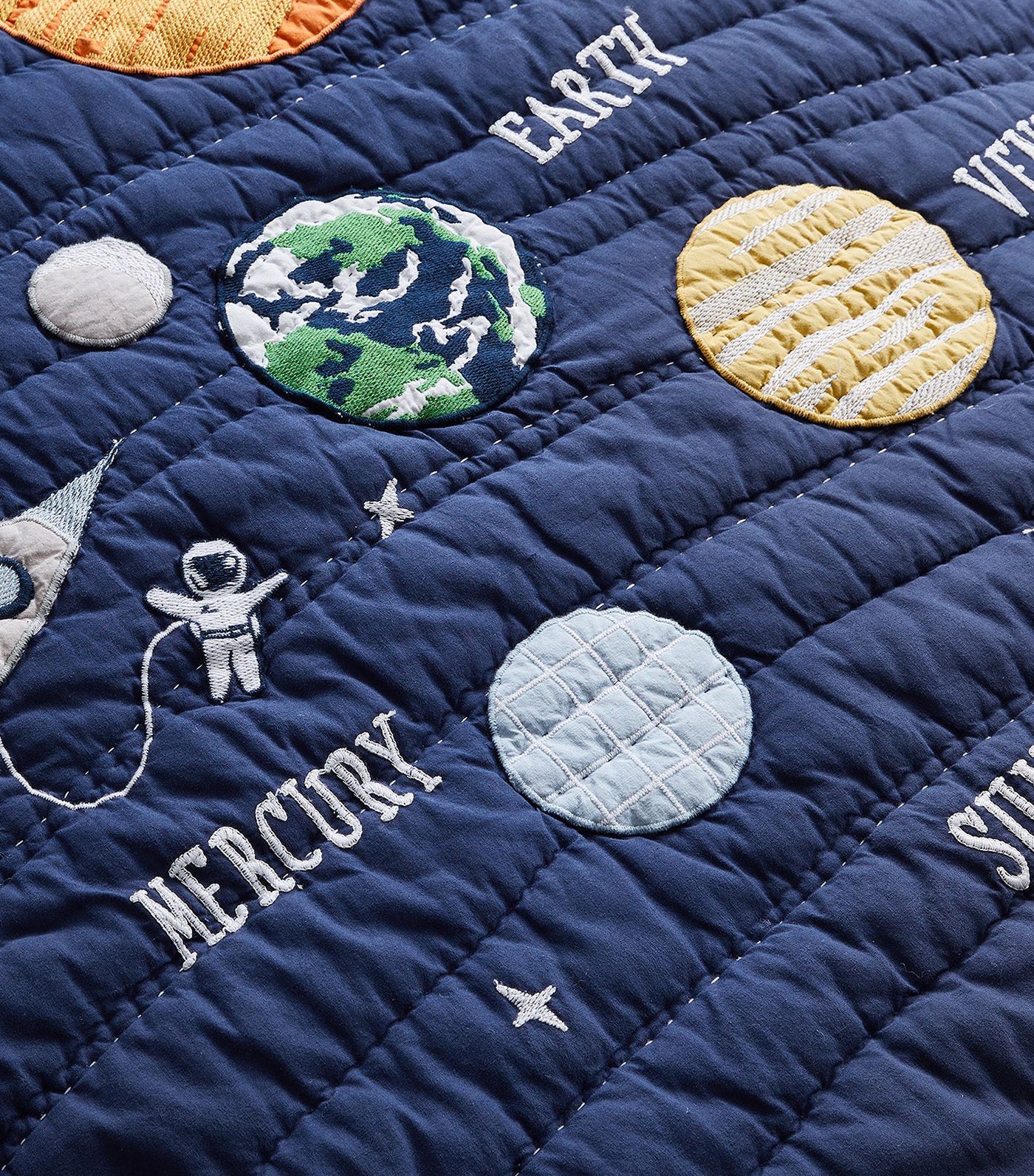 Solar System Glow-In-The-Dark Quilt and Shams