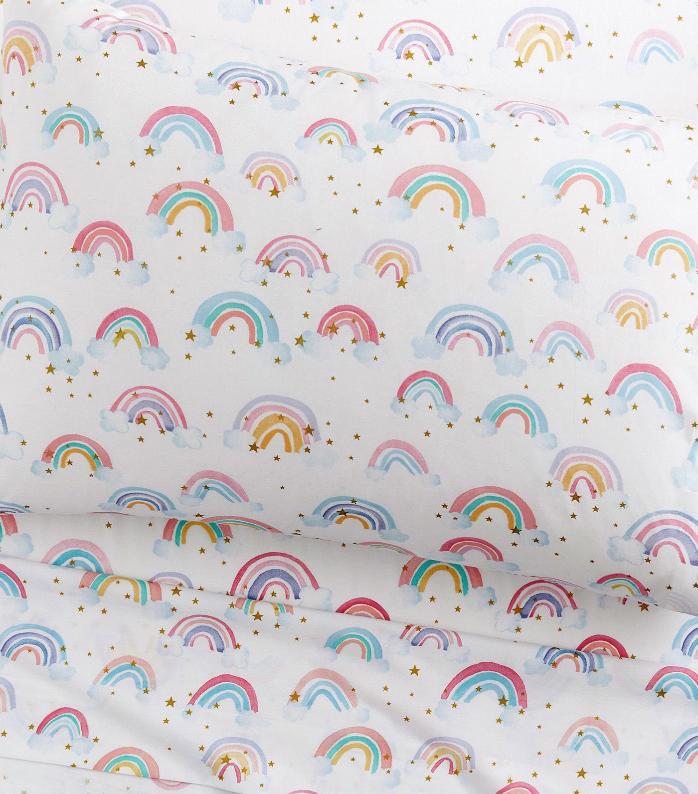 Rainbow Cloud Organic Pillowcase