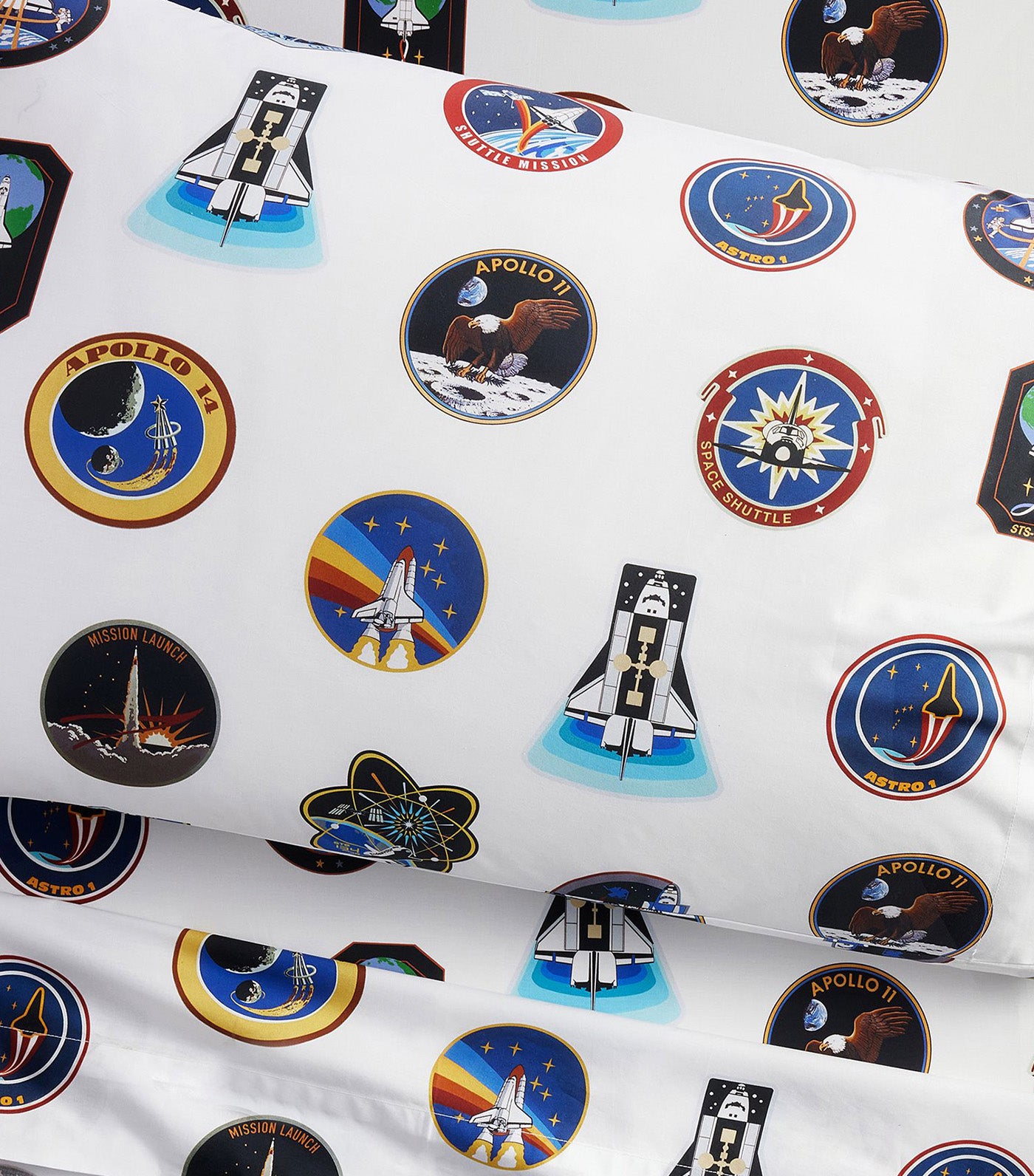 Astronaut Mission Patch Organic Sheet Set