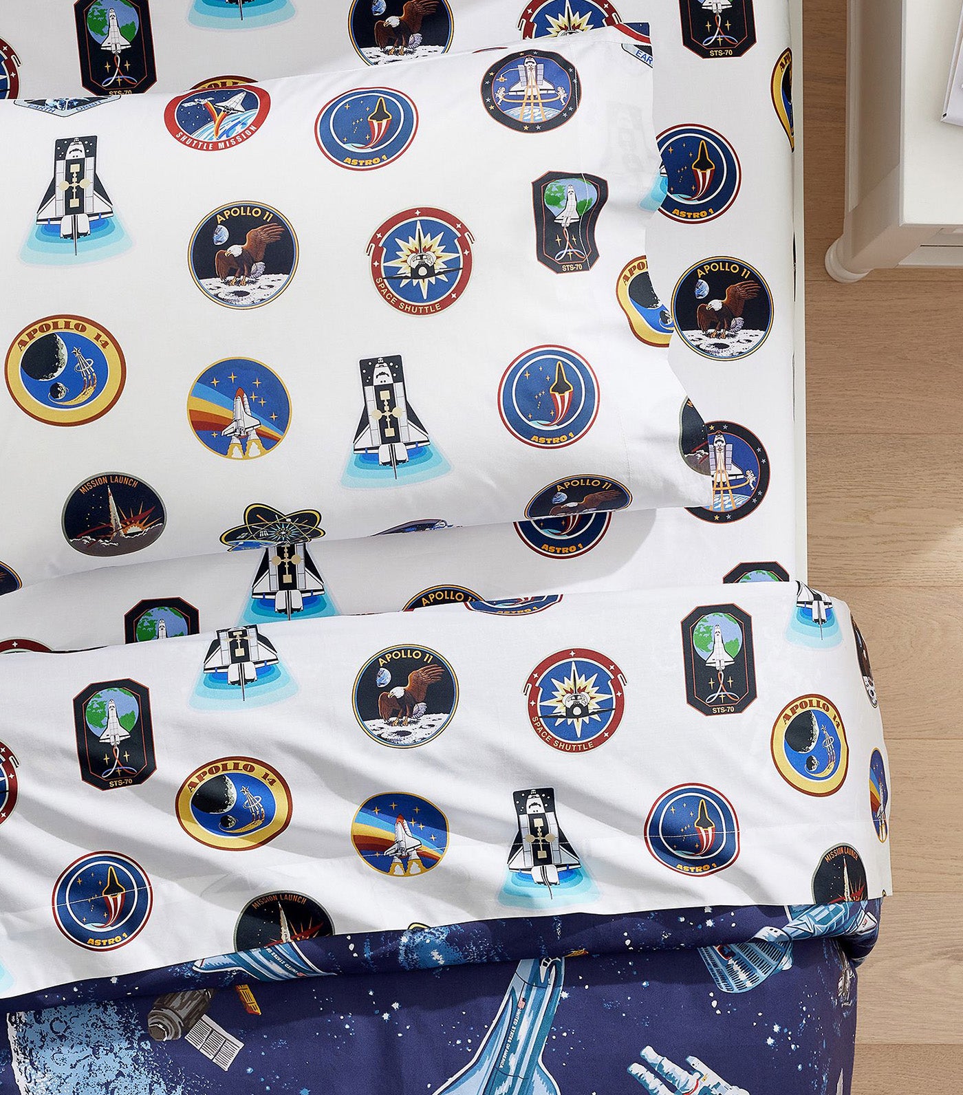 Astronaut Mission Patch Organic Sheet Set