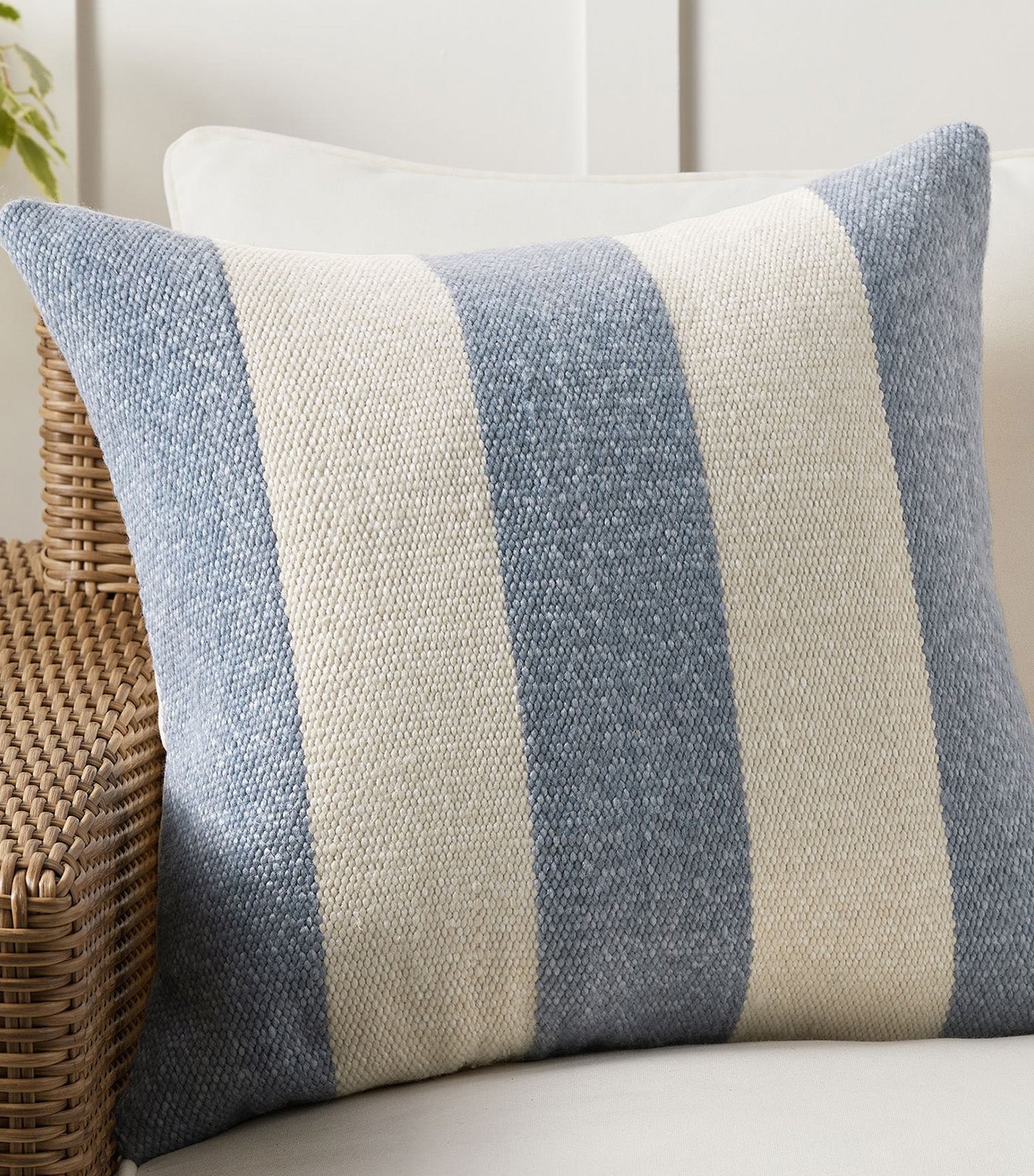 Classic Striped Handwoven Outdoor Pillow