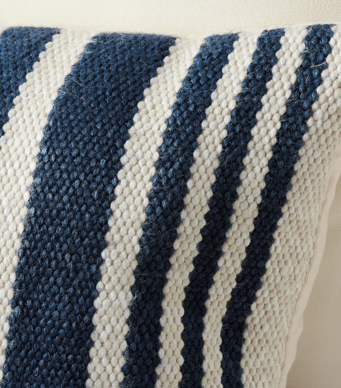 Classic Striped Handwoven Outdoor Lumbar Pillow