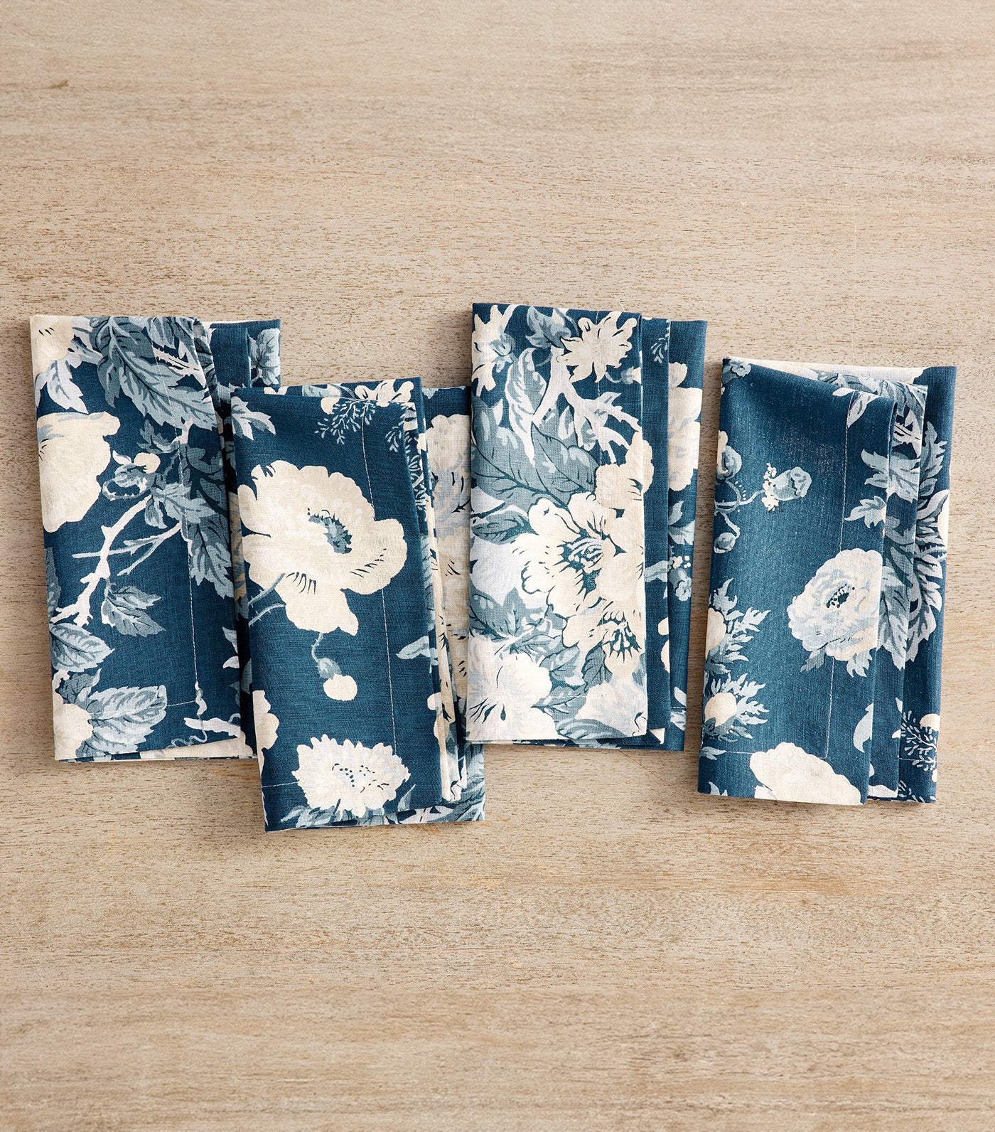 Garden Floral Cotton/Linen Napkins Set of 4