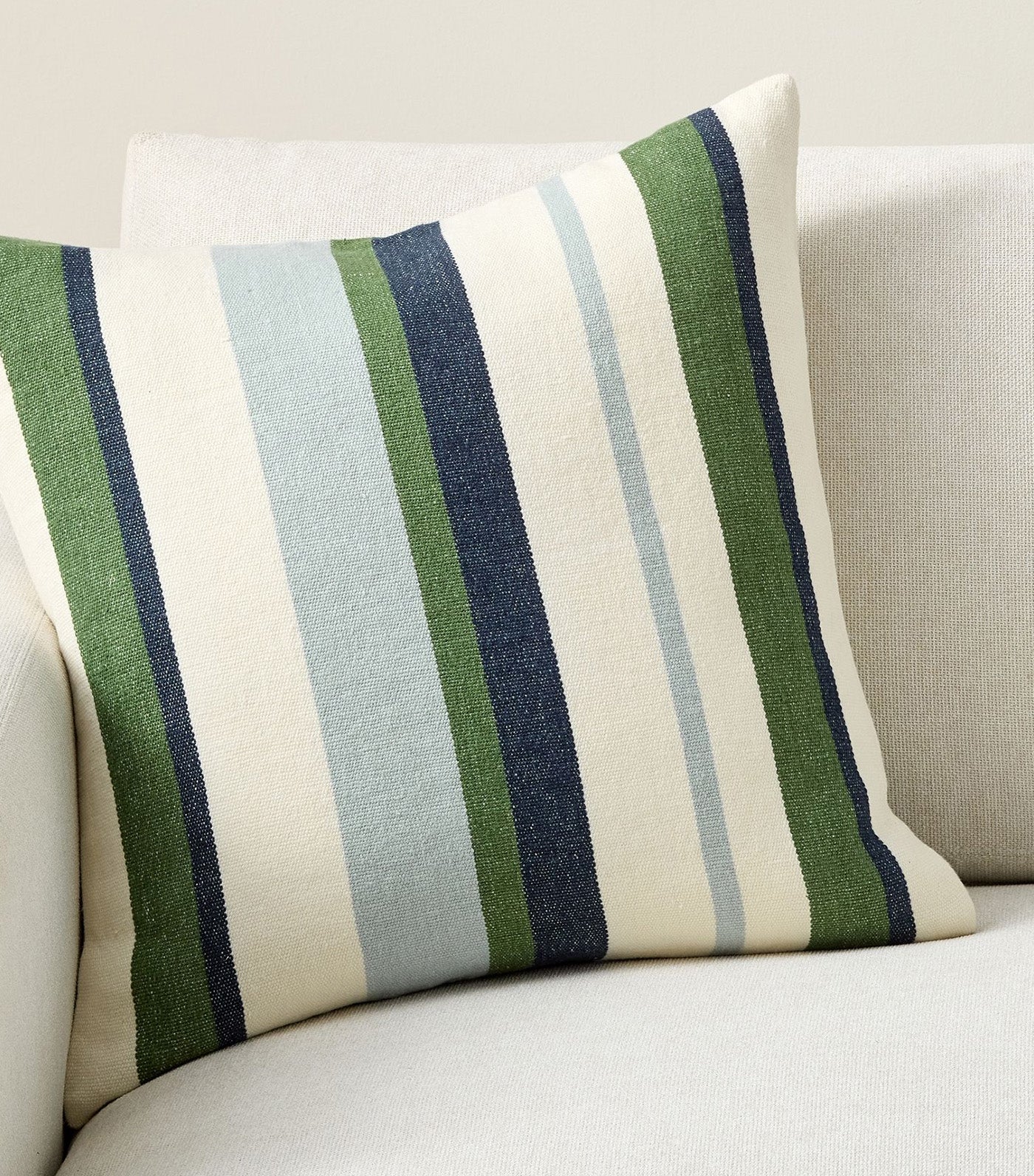 Everyday Linen Striped Pillow Cover Cool Multi