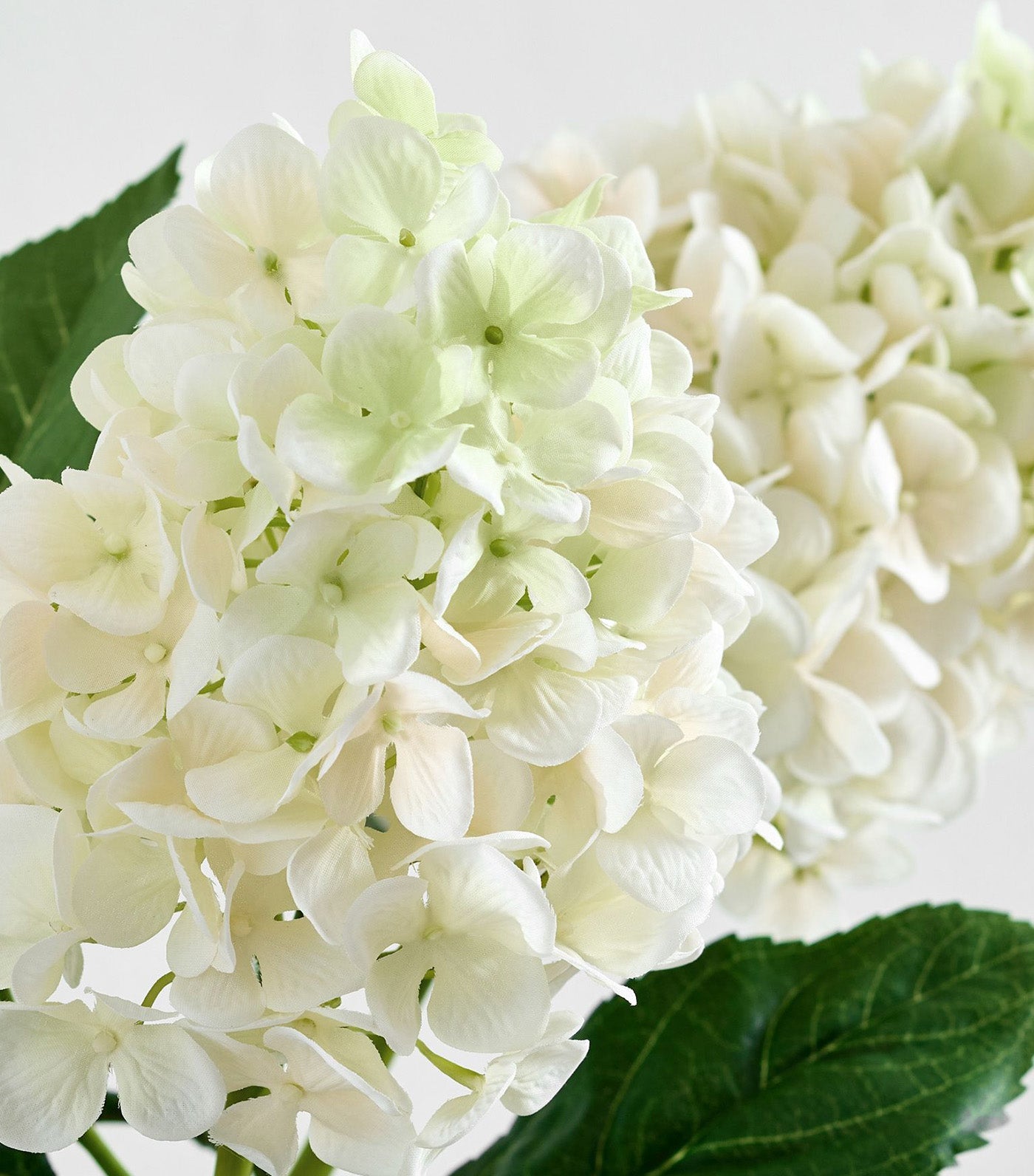 Faux Potted White Cone Hydrangea