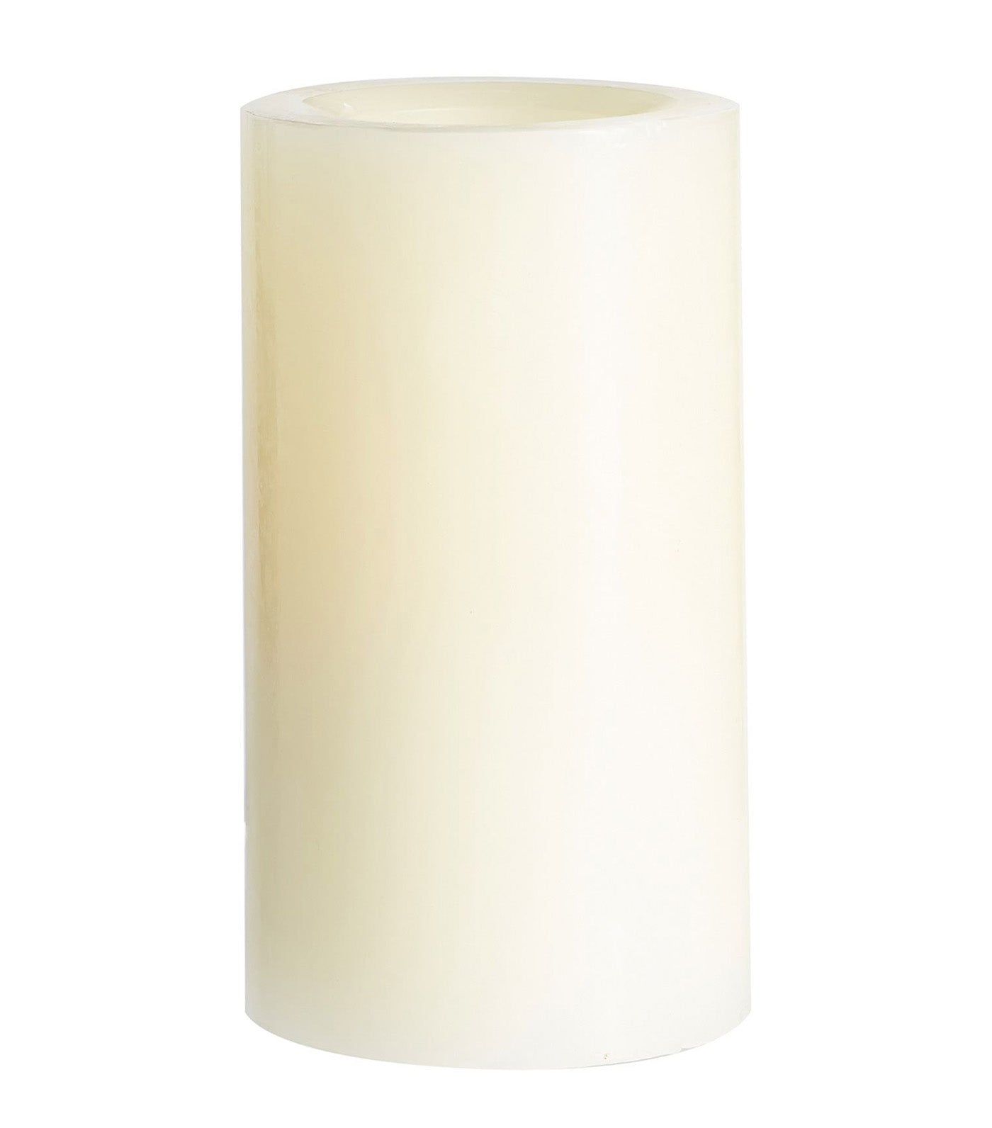 Standard Flameless Wax Pillar Candle Ivory