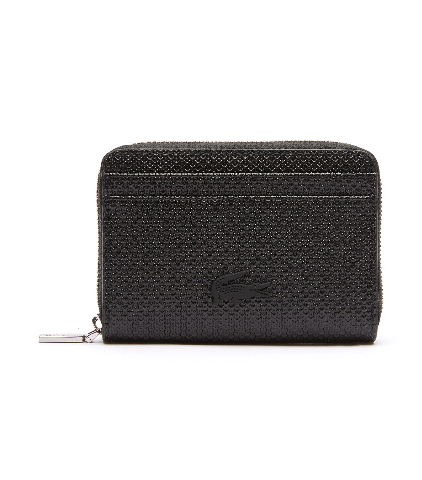 Unisex Chantaco Zippered Fine Leather Small Coin Pouch Noir