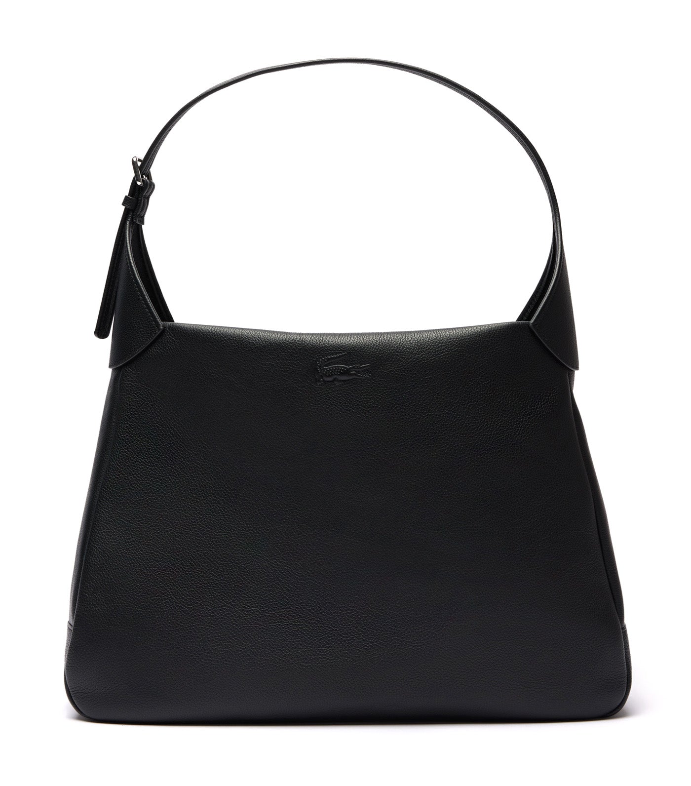 City Court Leather Hobo Bag Noir