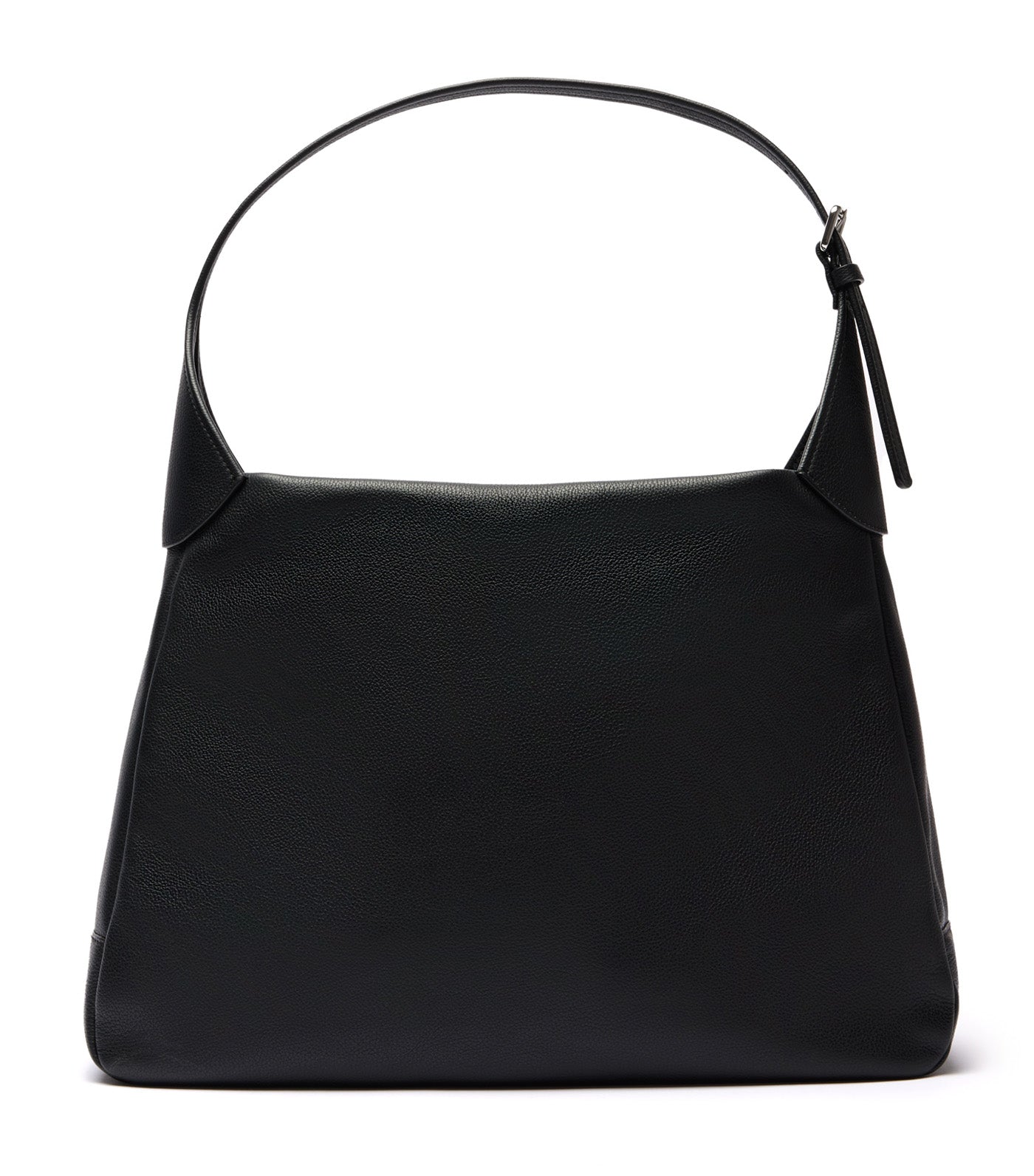 City Court Leather Hobo Bag Noir