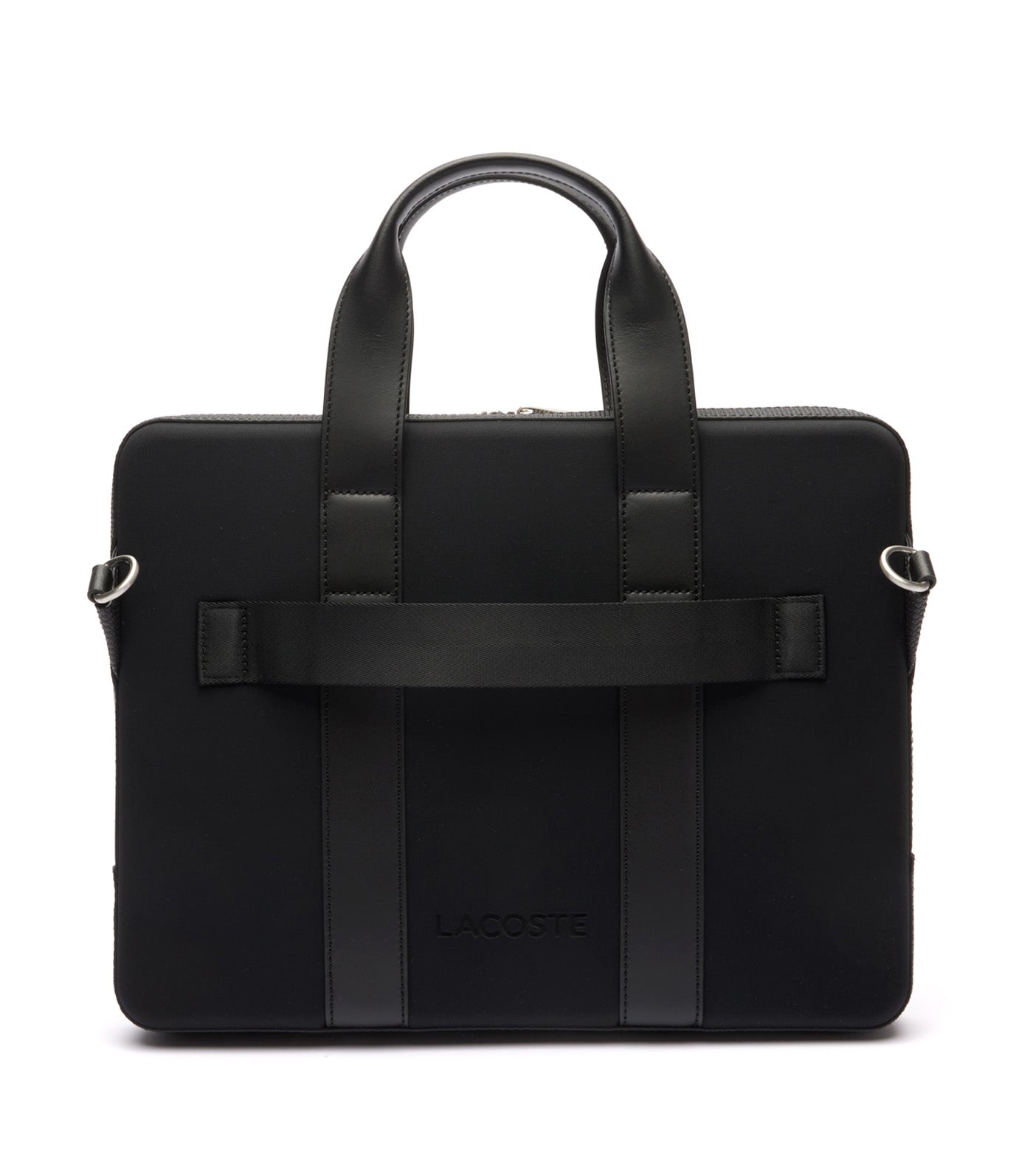 Men's Chantaco Piqué Leather Extra Slim Computer Bag Noir