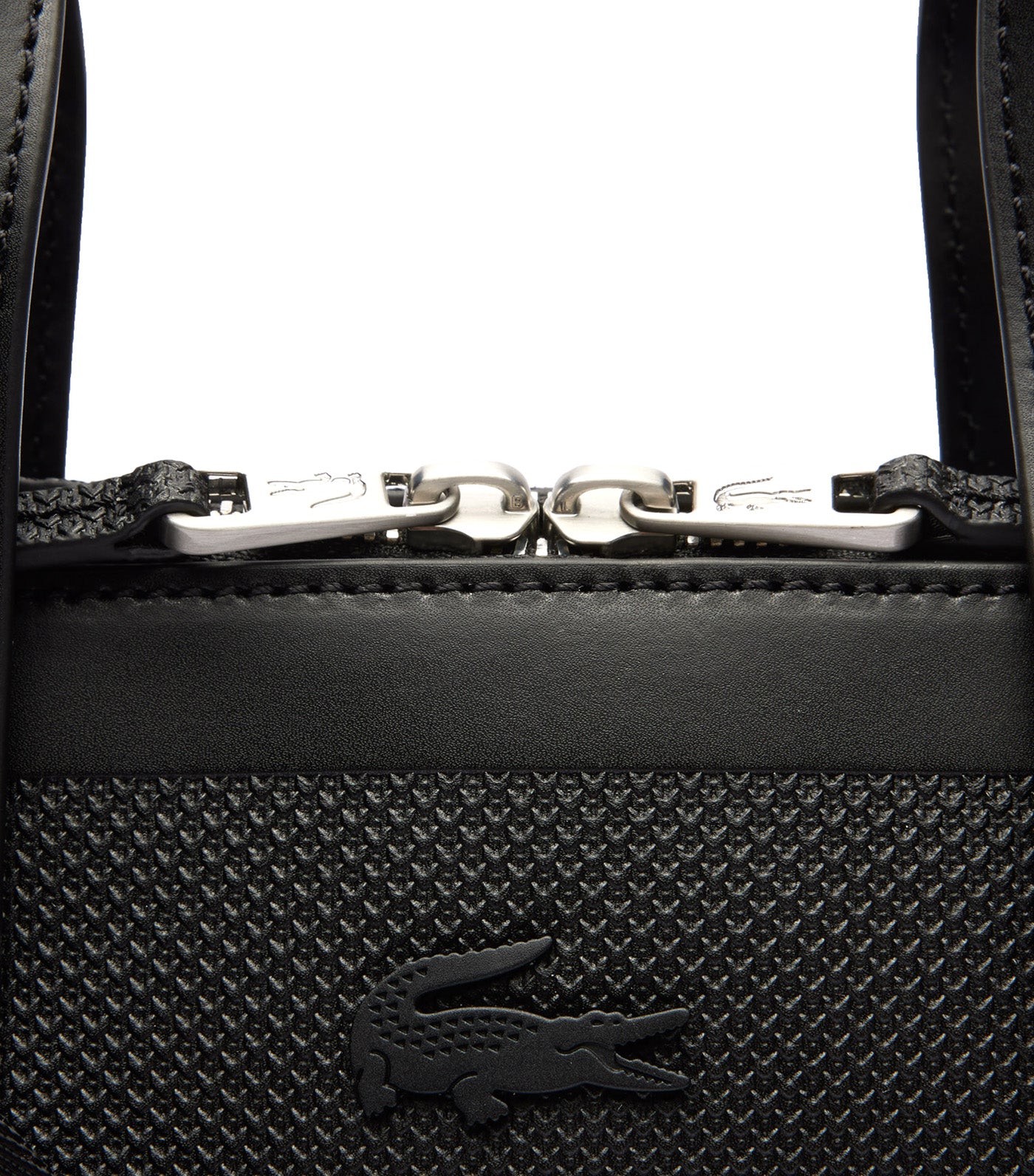 Lacoste Men s Chantaco Pique Leather Extra Slim Computer Bag Noir Rustan s