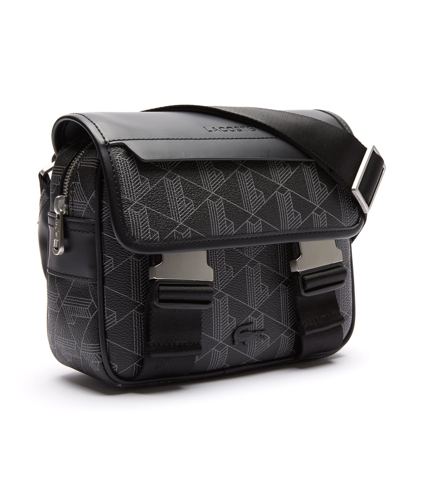 Men's The Blend Clipped Monogram Messenger Bag Monogram Noir Gris