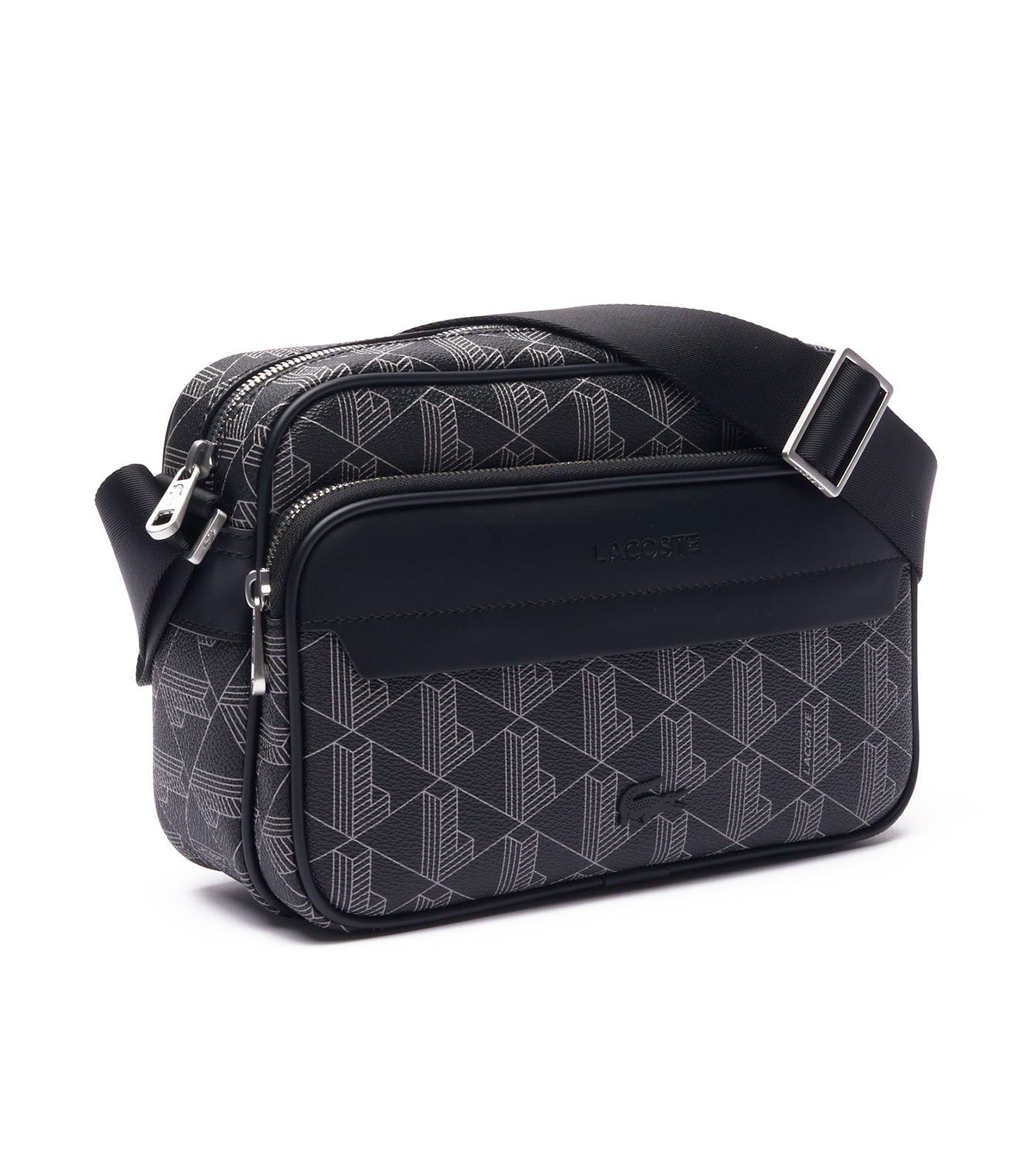 The Blend Grained Texture Shoulder Bag Monogram Noir Gris