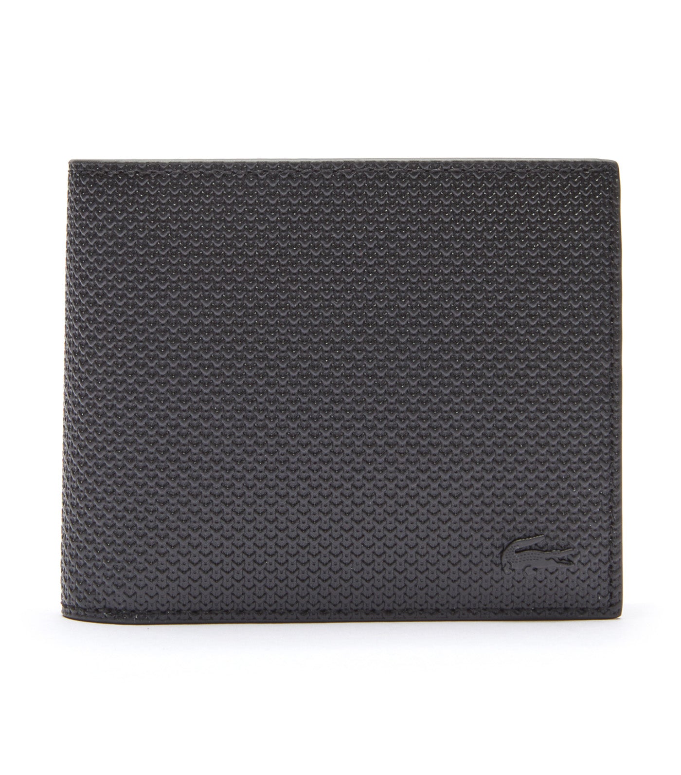 Men's Chantaco Piqué Leather 8 Card Wallet Noir