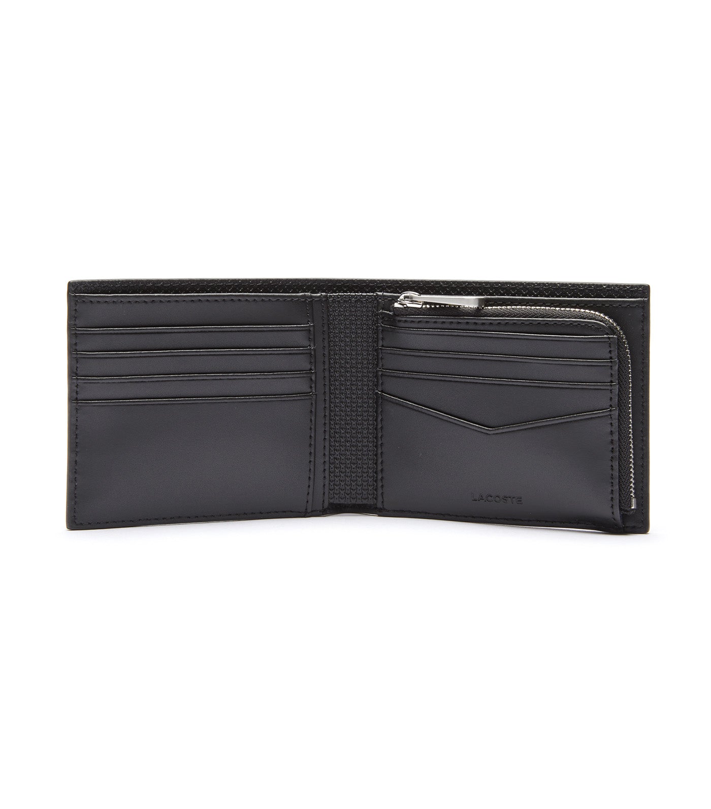 Men's Chantaco Piqué Leather 8 Card Wallet Noir