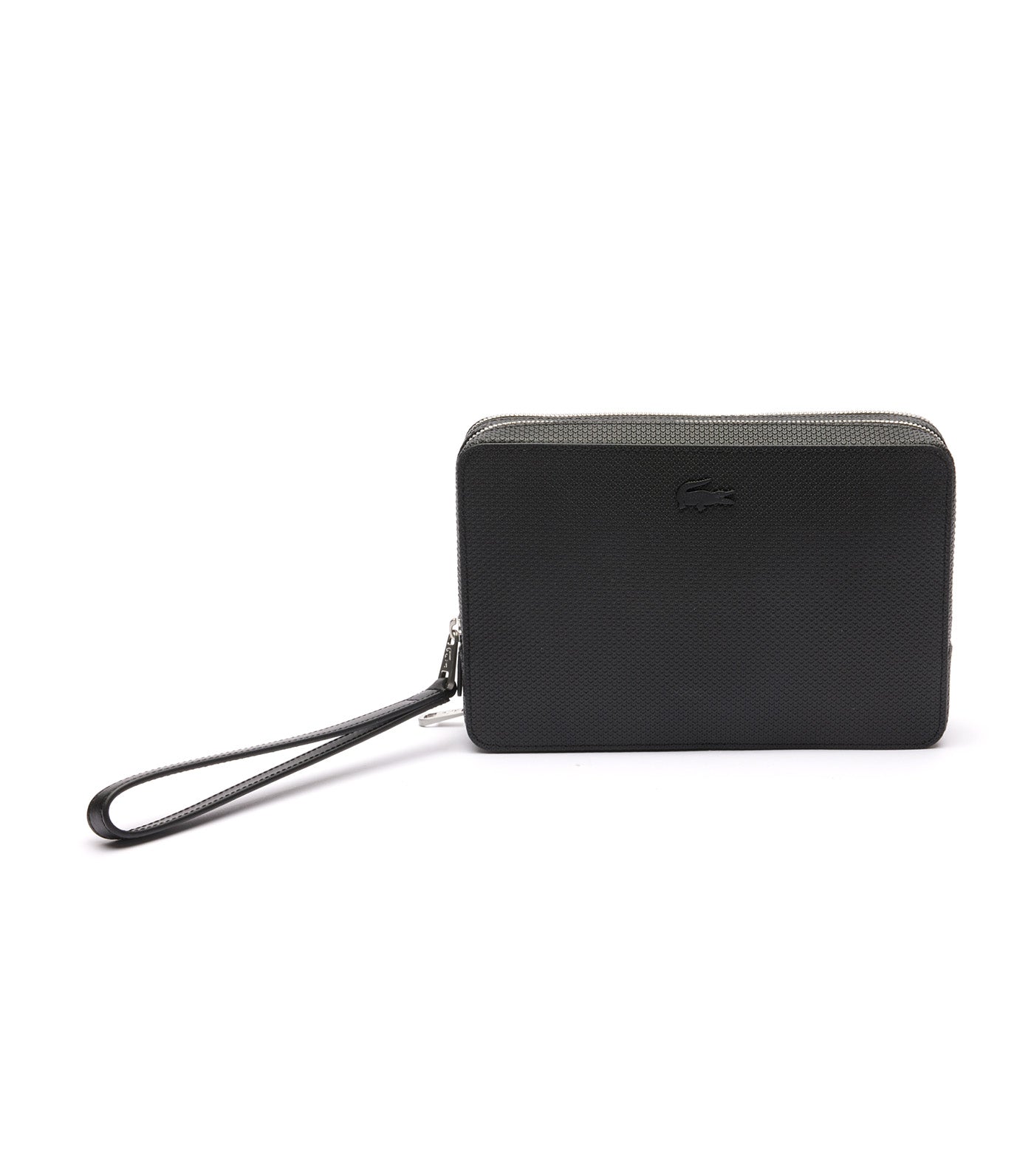 Men's Chantaco Piqué Leather Zip Pouch Noir