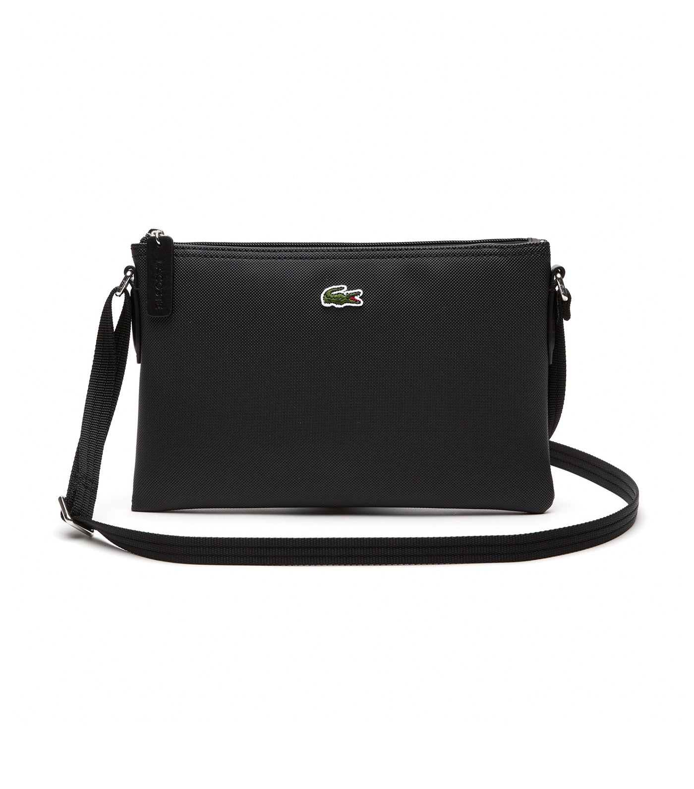 L.12.12 Concept Flat Zipped Crossover Bag Black