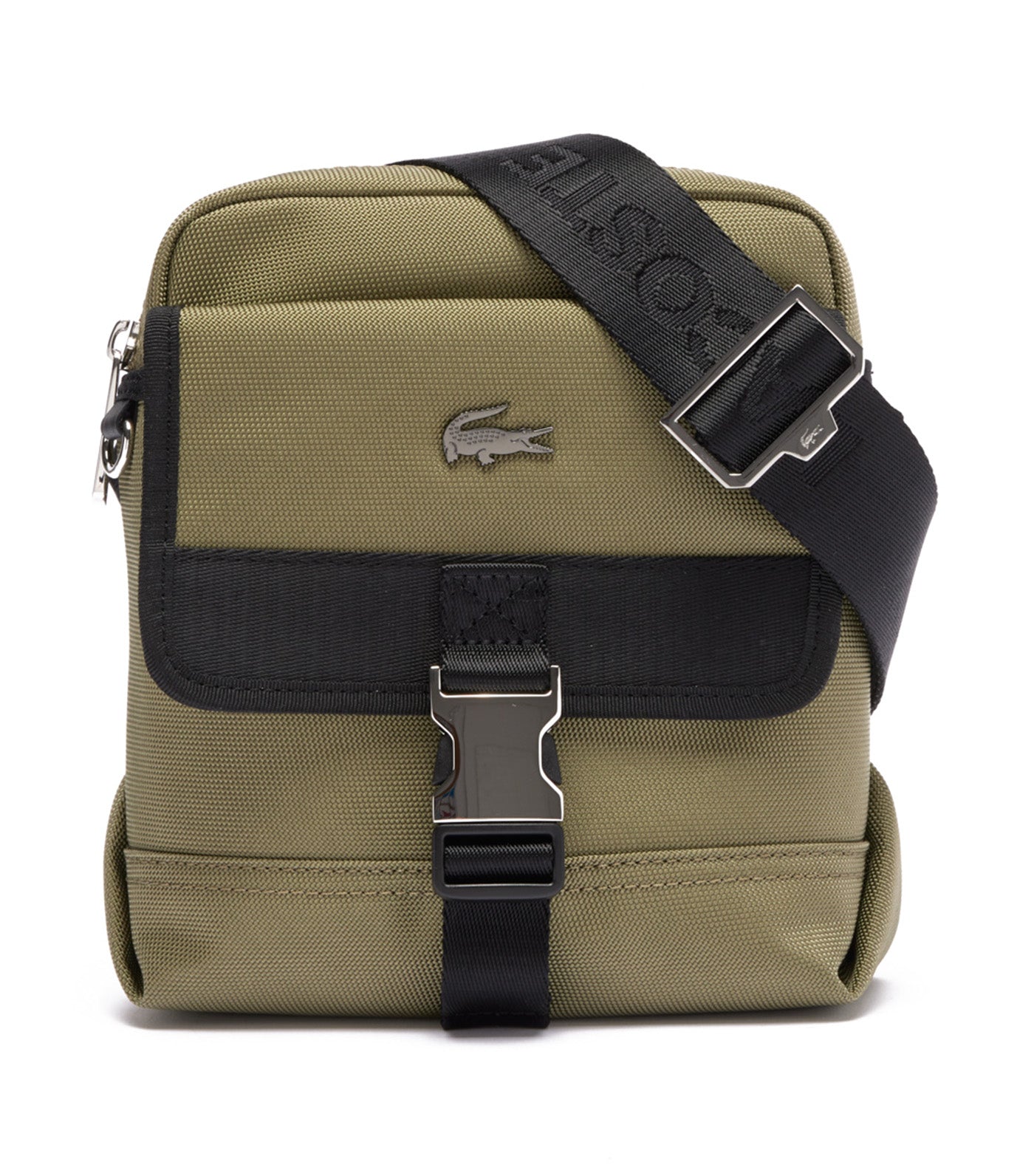 Kome Nylon Camera Bag With External Pocket Kaki Noir