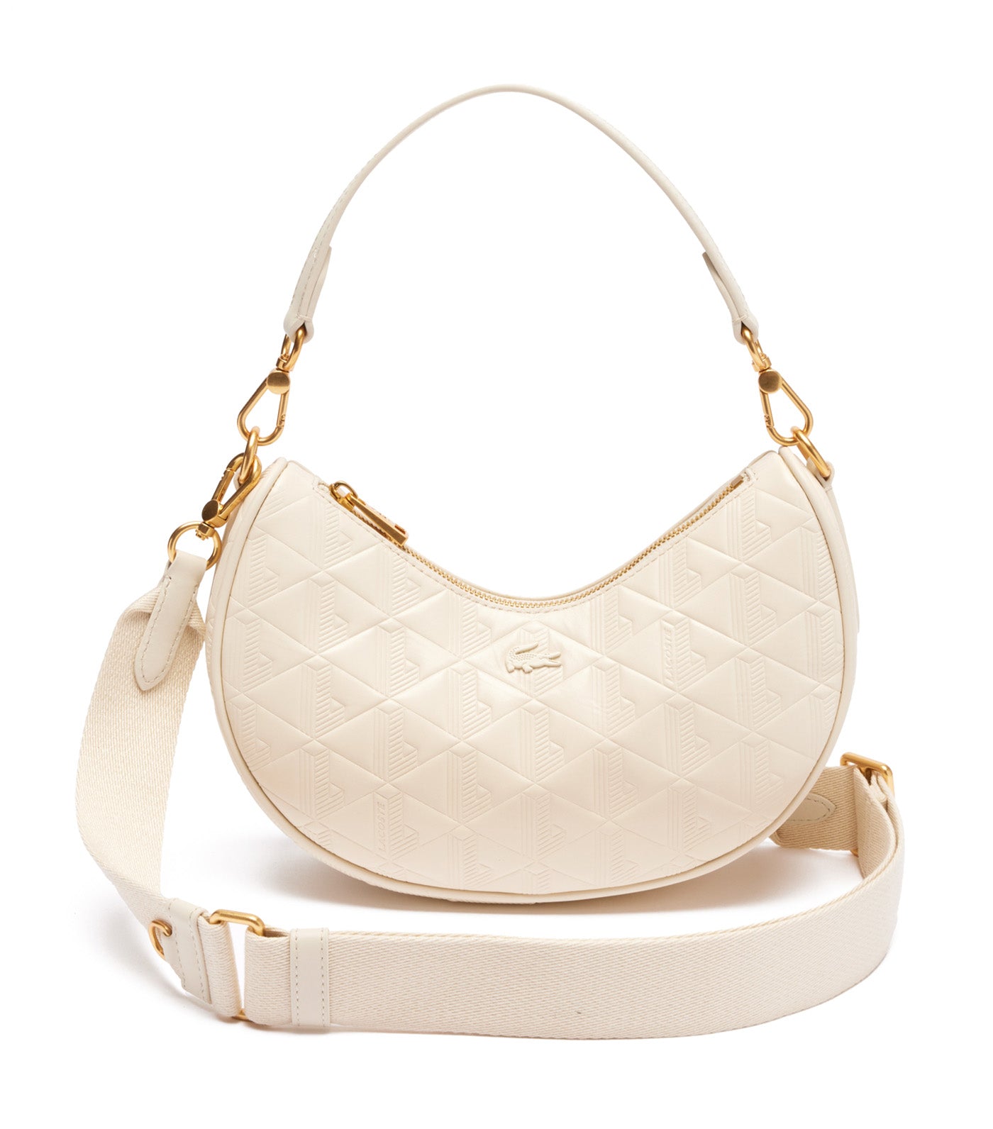 Maheki Leather Shoulder Bag Bone White