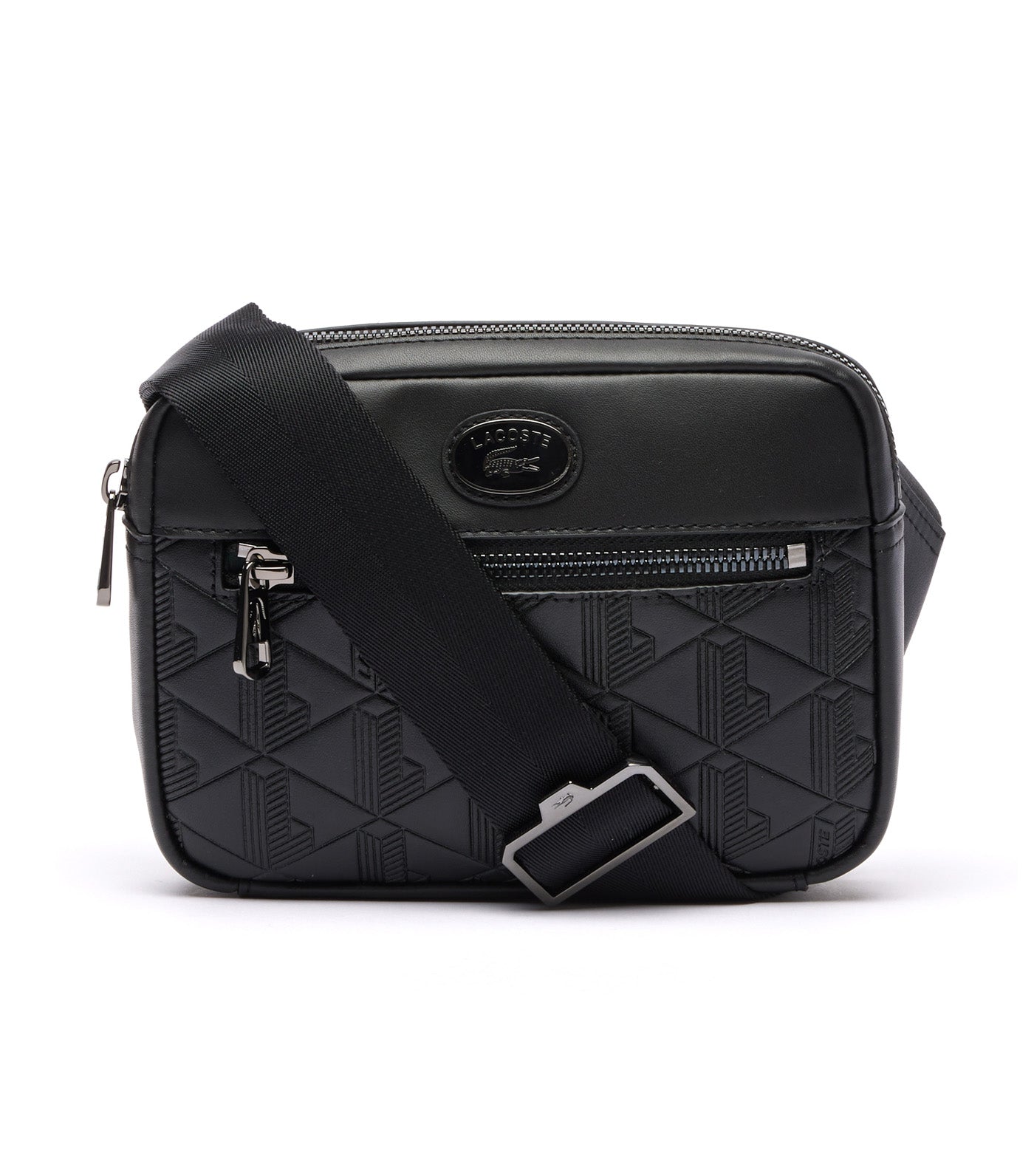 Embossed Monogram Shoulder Bag Noir