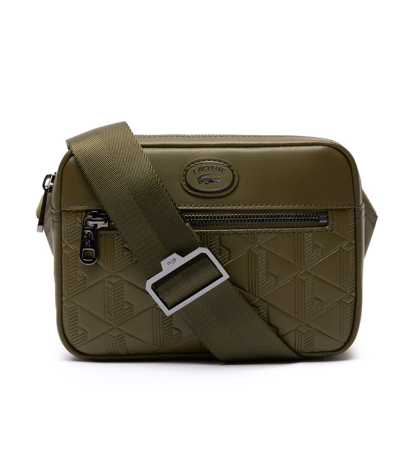 Embossed Monogram Shoulder Bag Ivy Green