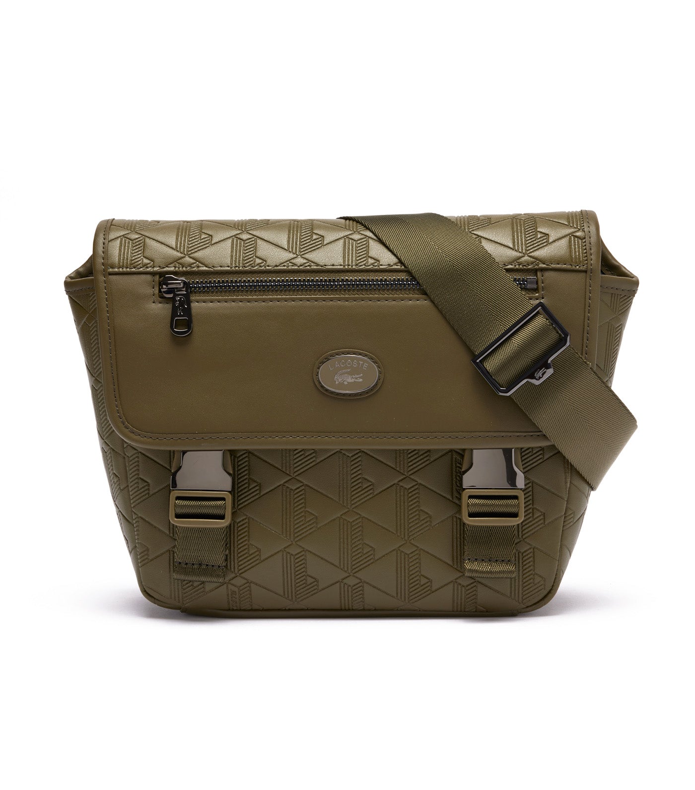 【LACOSTE】NOMOGRAMME Flap Messenger Bag_NU4838M (GREEN) Lacoste Nomogramme Small Flap Close Purse Ivy Green | Rustan's