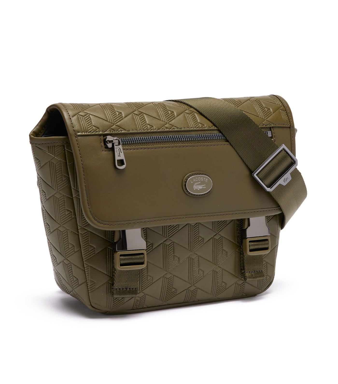 【LACOSTE】NOMOGRAMME Flap Messenger Bag_NU4838M (GREEN) Lacoste Nomogramme Small Flap Close Purse Ivy Green | Rustan's