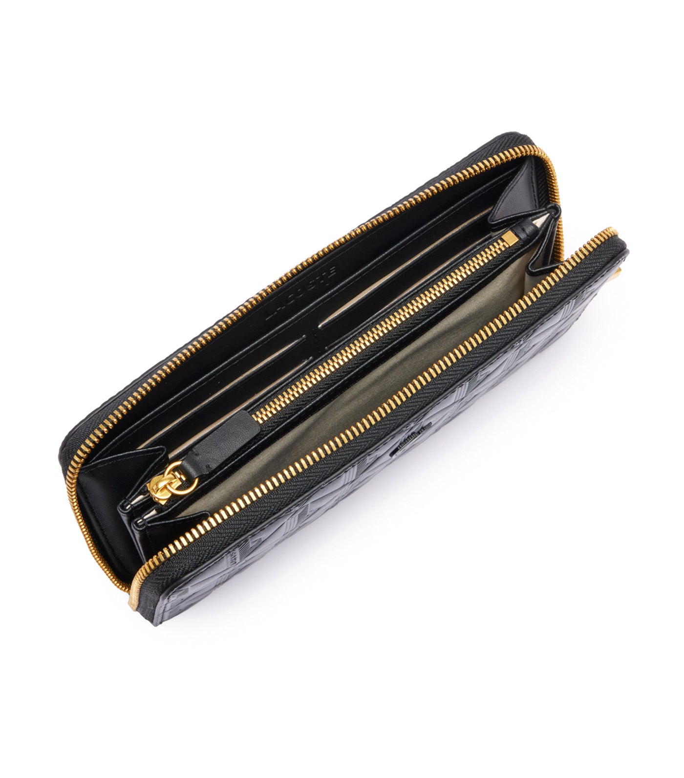 Lacoste Maheki Zipped Leather Billfold Noir | Rustan's