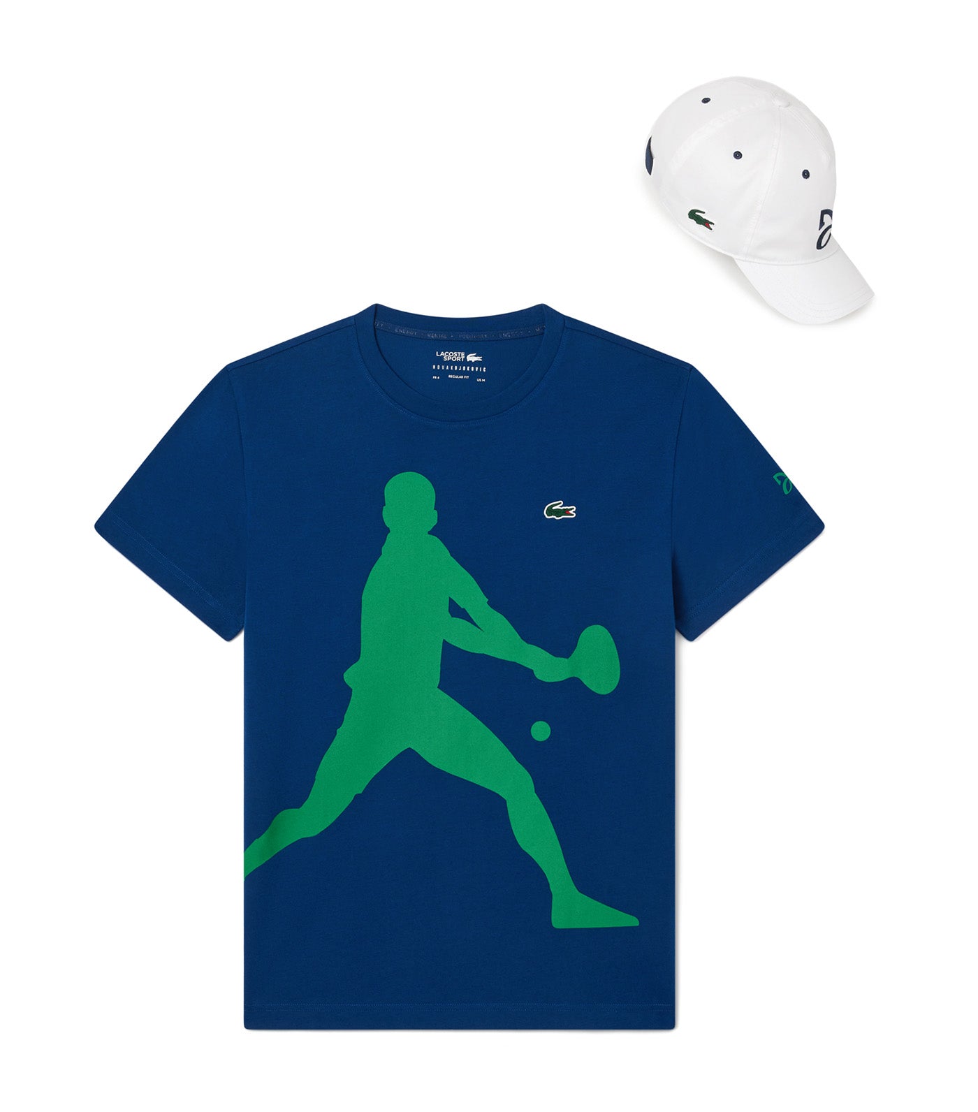 Lacoste Tennis X Novak Djokovic T-Shirt And Cap Set Globe