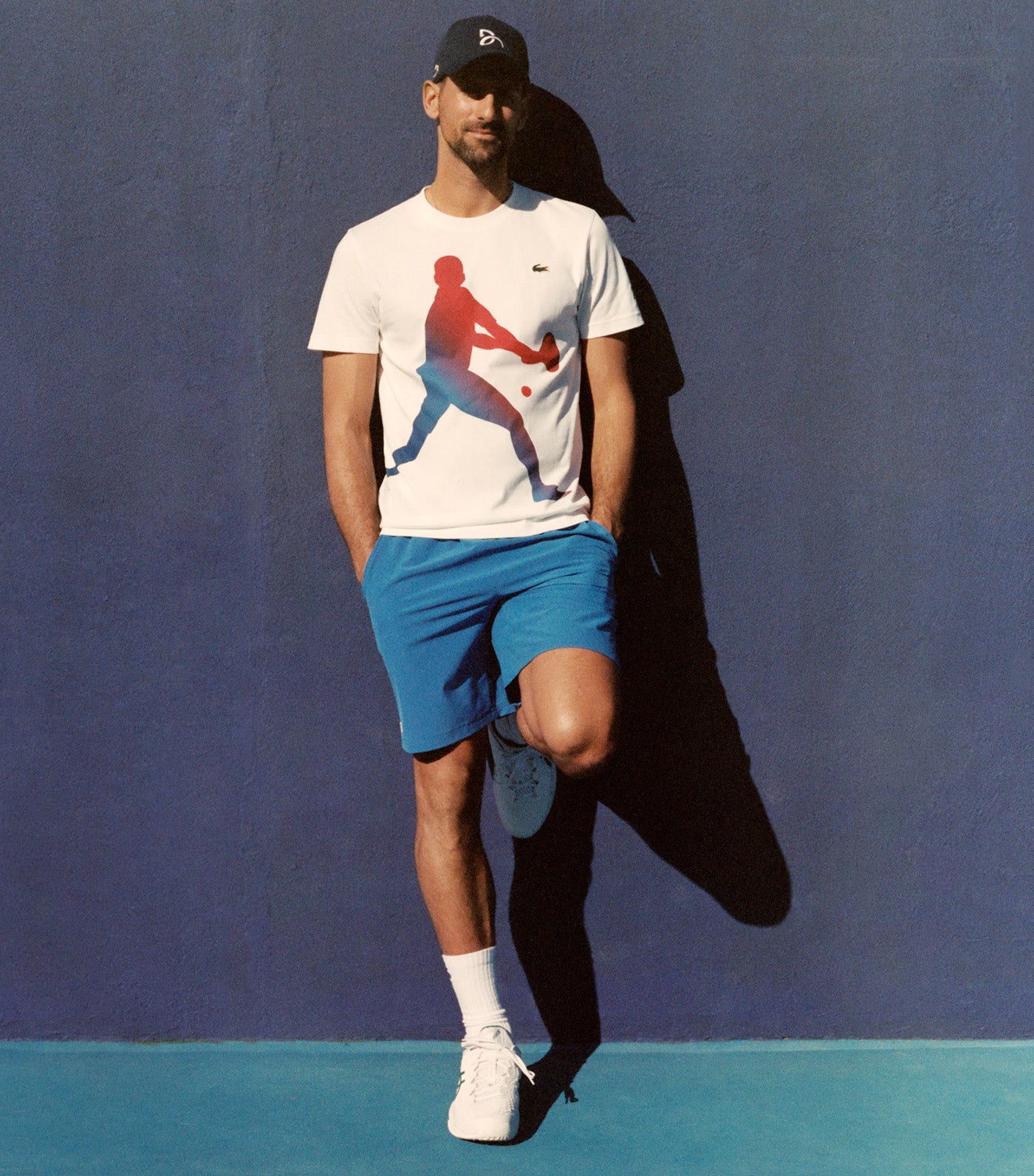 Lacoste Tennis X Novak Djokovic T-Shirt And Cap Set White