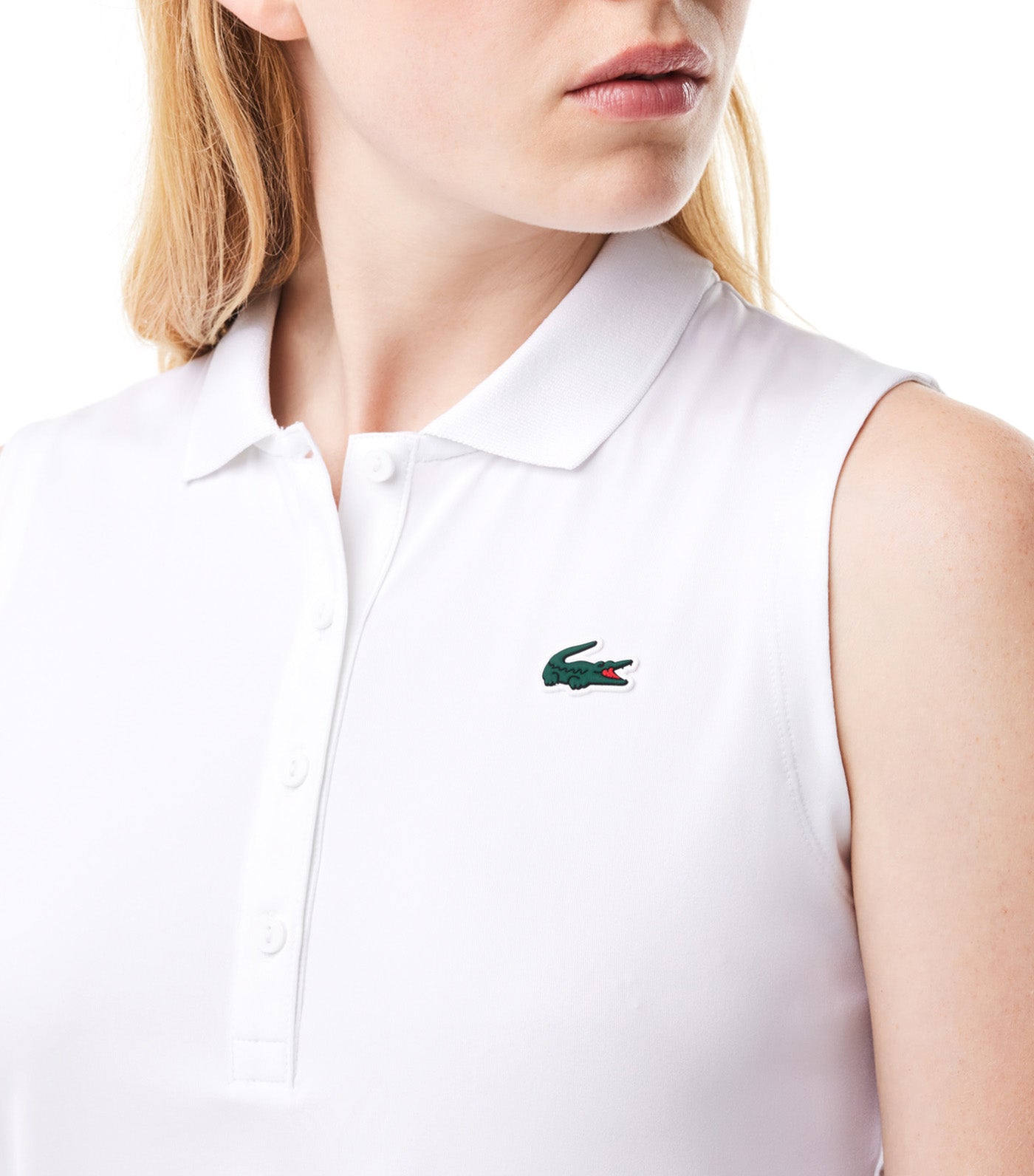 Ultra-Dry Slim Fit Anti-UV Stretch Golf Polo Shirt White