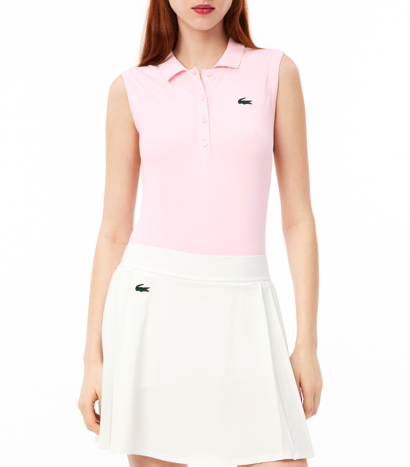 Ultra-Dry Slim Fit Anti-UV Stretch Golf Polo Shirt Flamingo