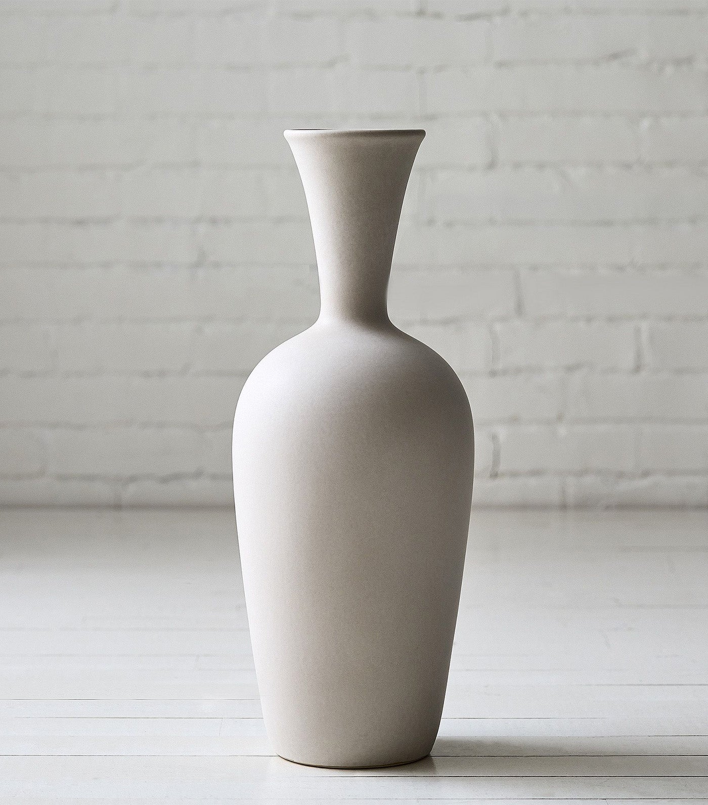 Glazed Ceramic Vase Neutral