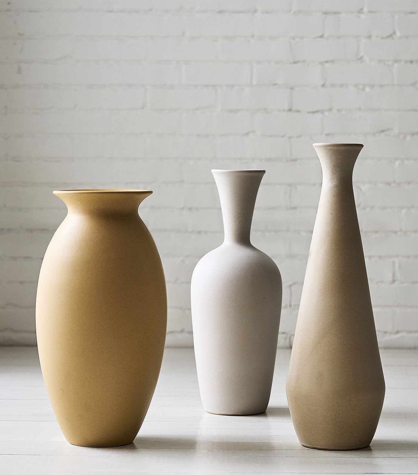 Glazed Ceramic Vase Neutral