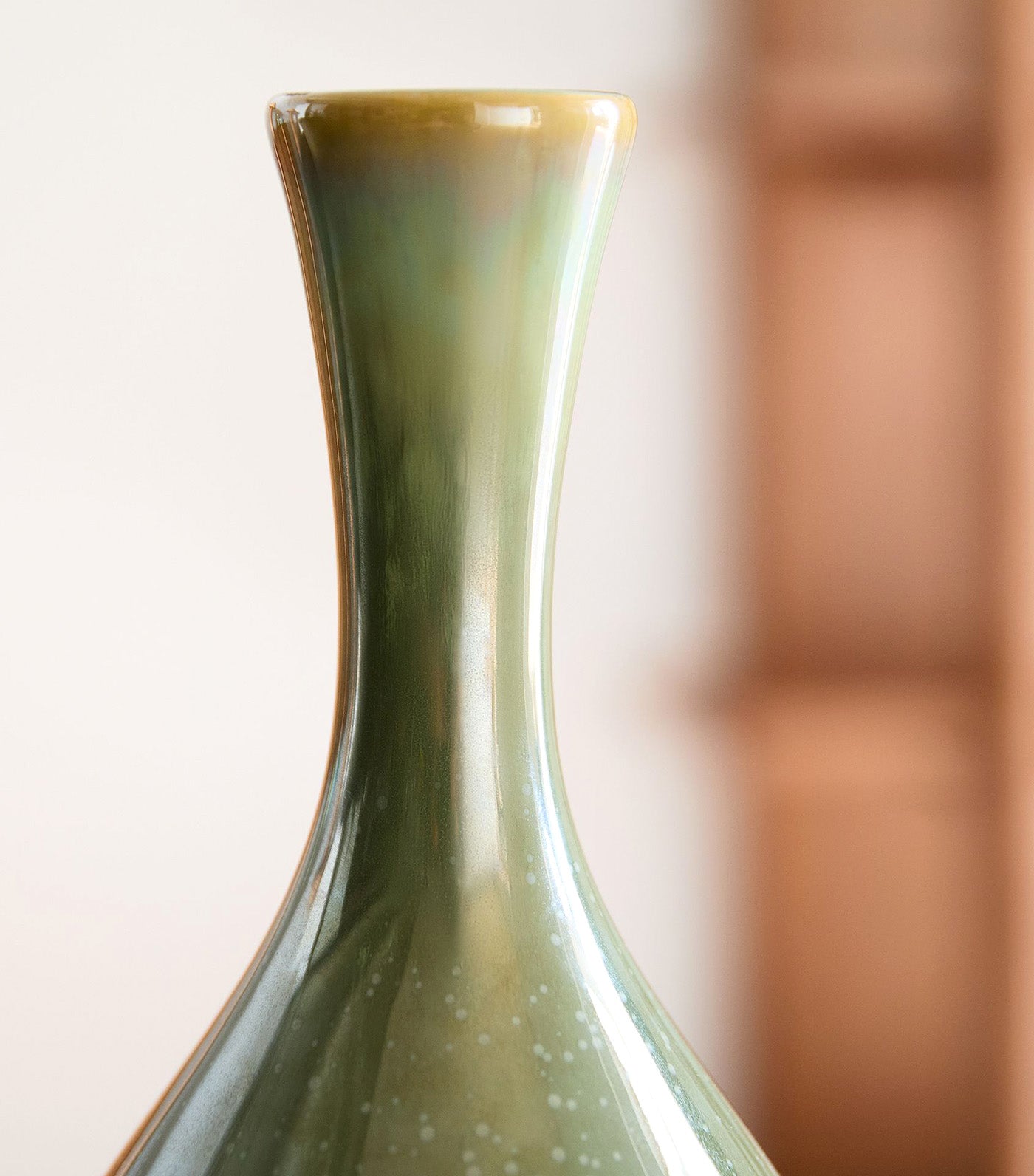 Glazed Ceramic Vase Cool