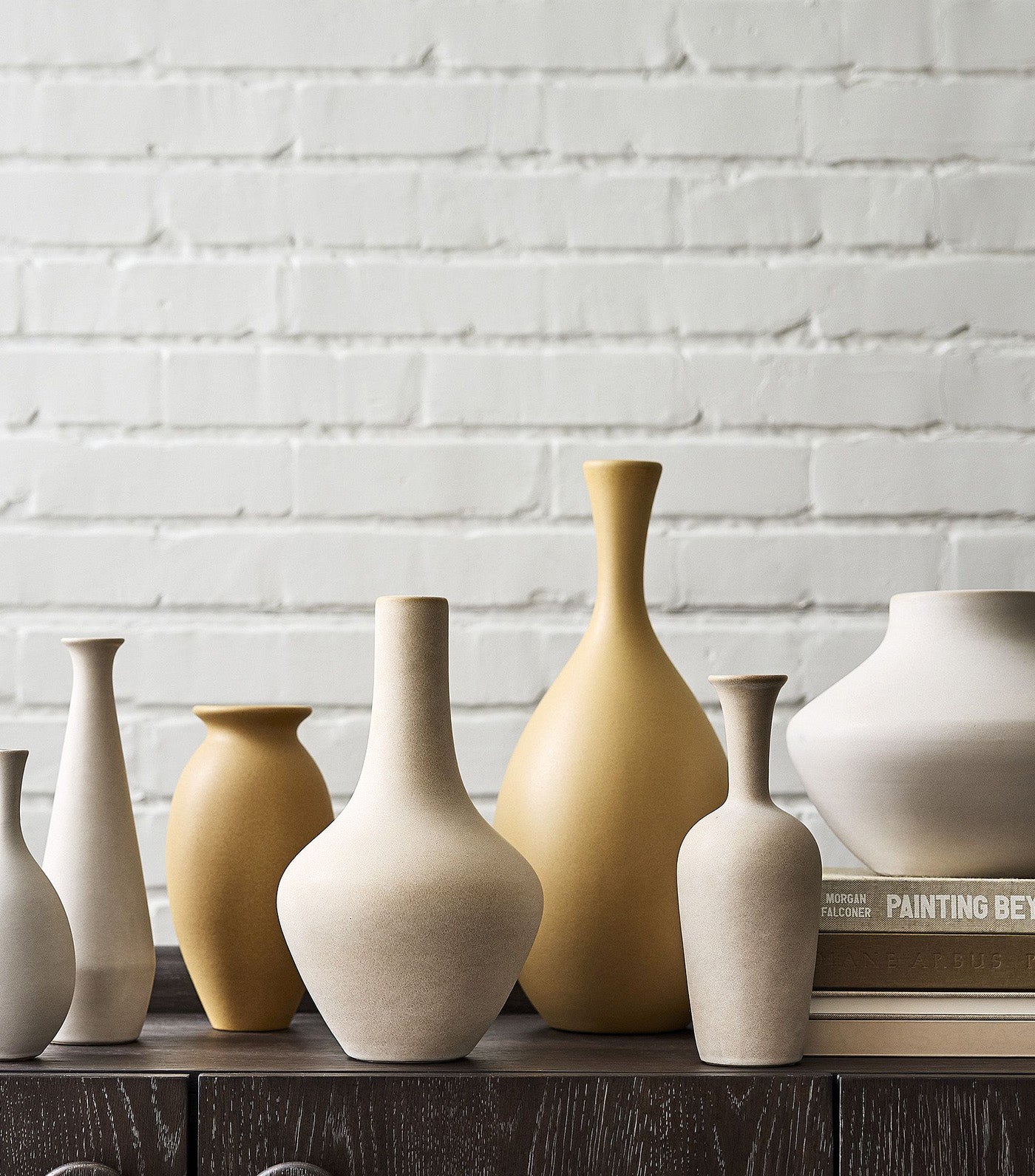 Glazed Ceramic Vase Neutral