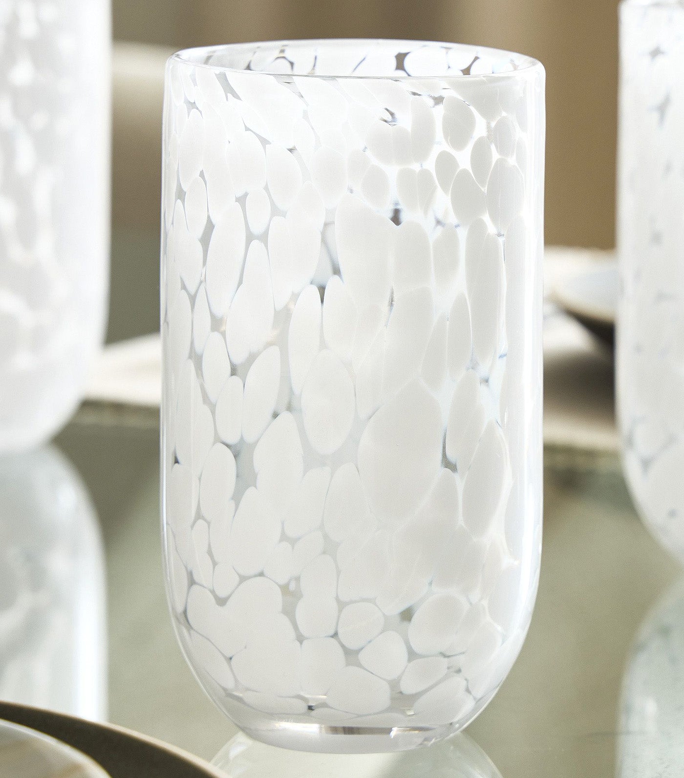 Mari Drinking Glass Tumbler White