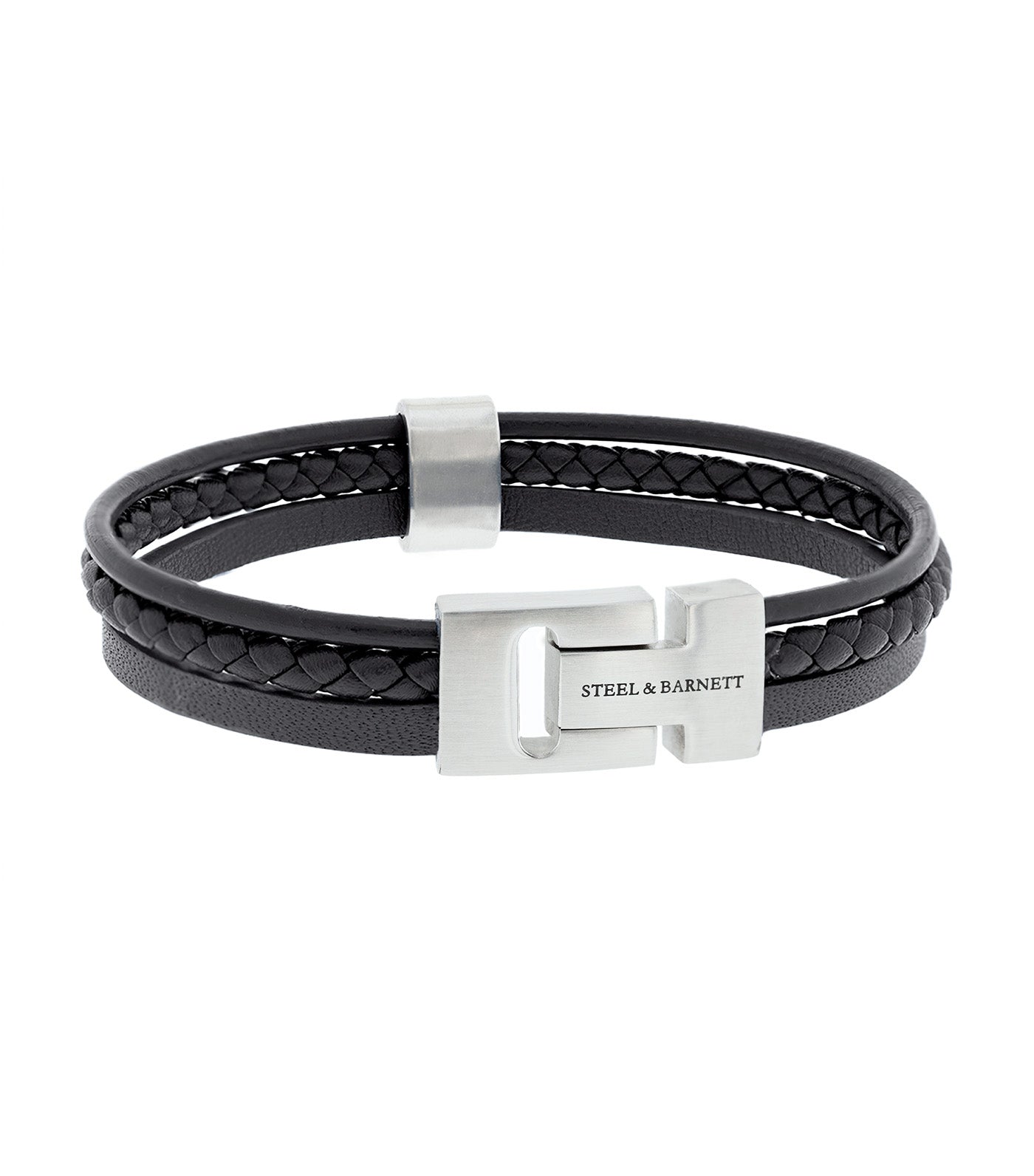 Leather Bracelet Casual Cole Black