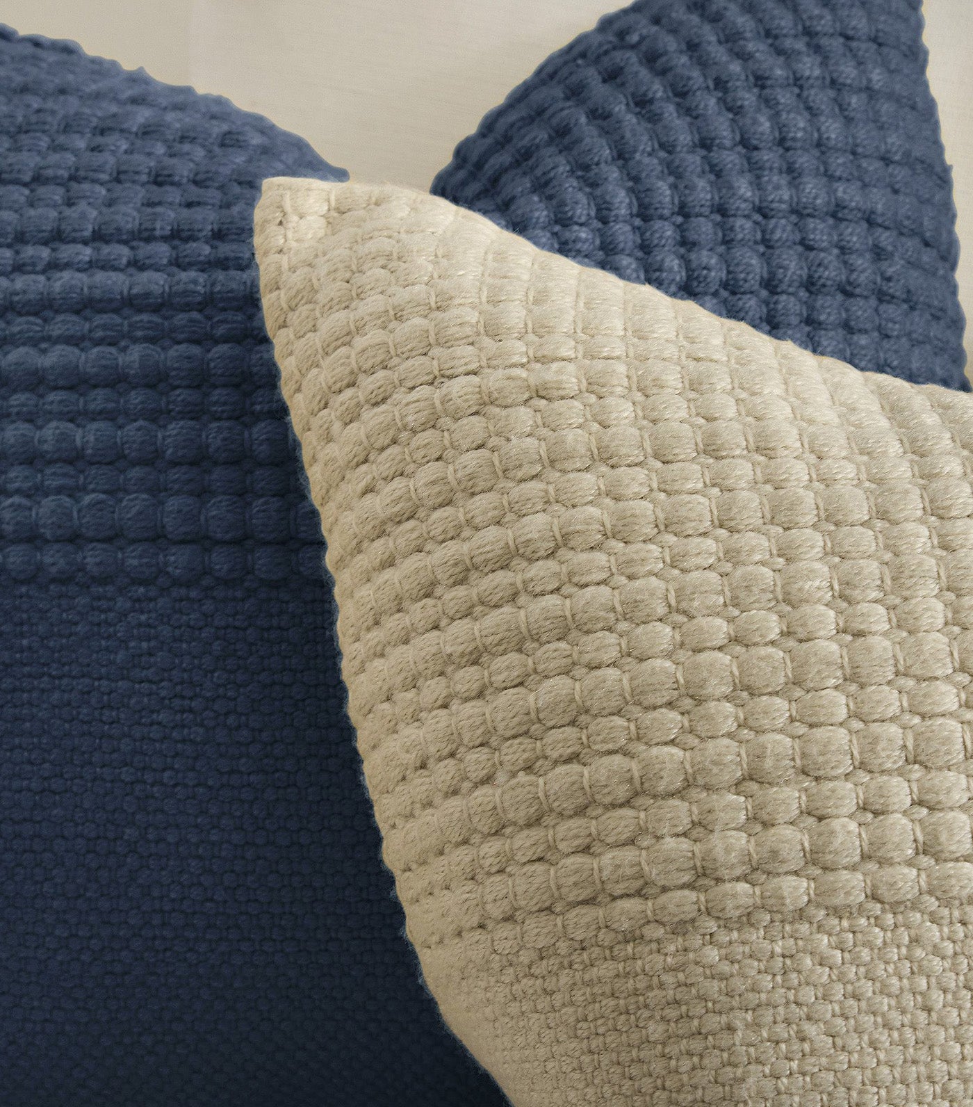 Outdoor Bubble Corded Pillow Indigo