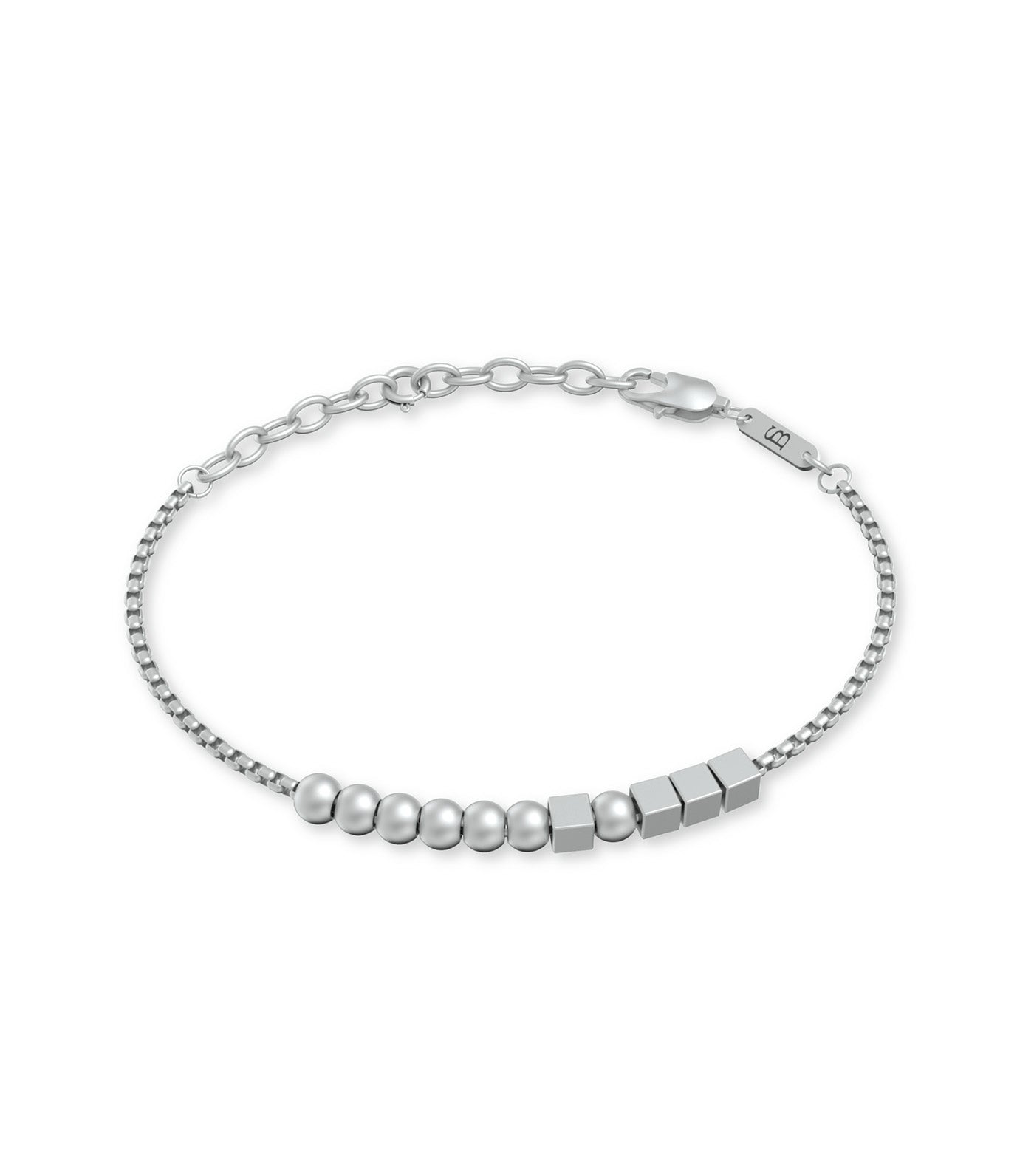 HERO Morse Code Bracelet Silver