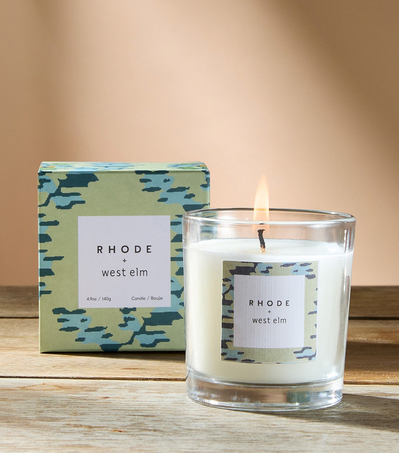 west elm + RHODE Boxed Candle - Thistle & Wildflowers Blue